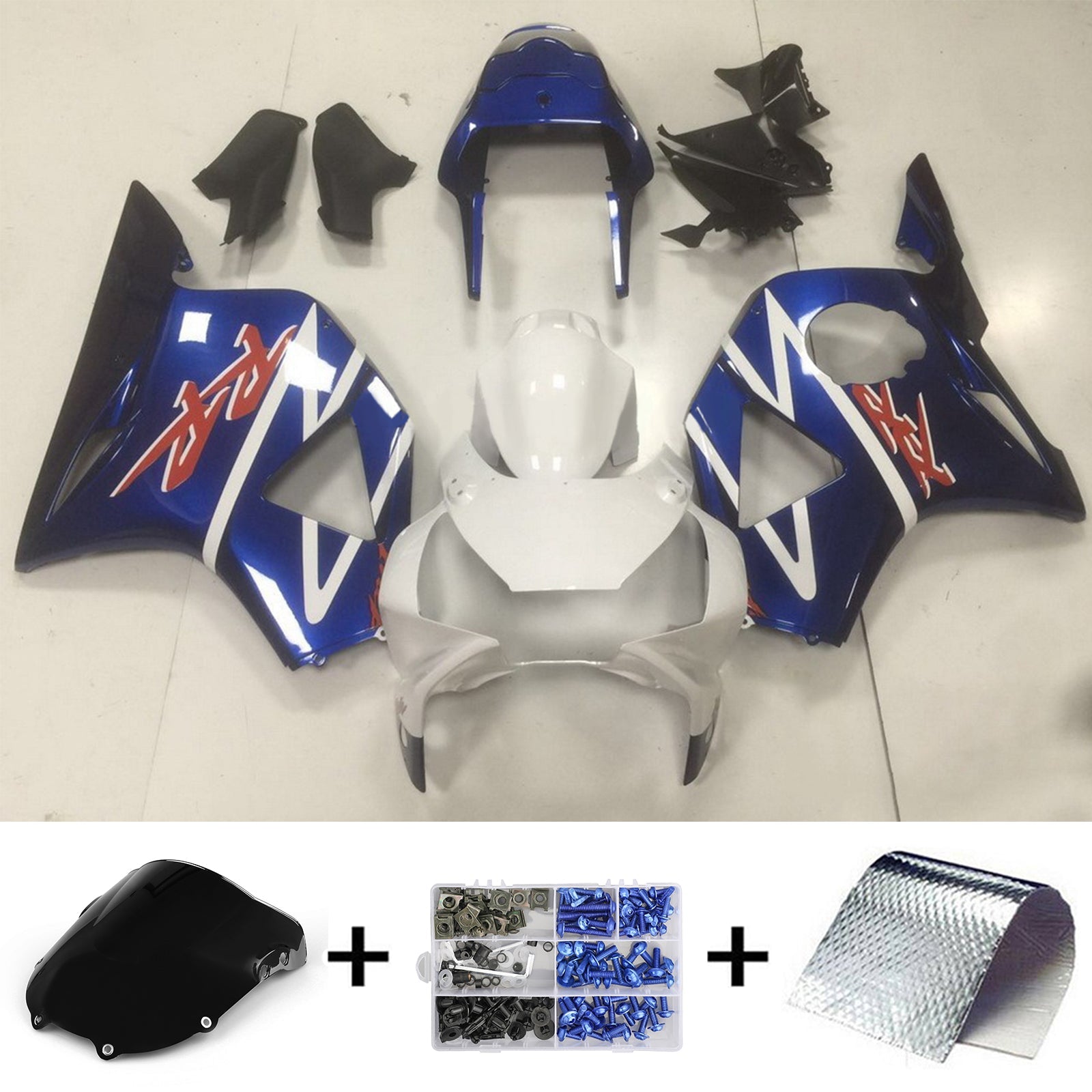 1994-1995 Honda CBR900RR 893 Amotopart Injection Fairing Kit Bodywork Plastic ABS #106