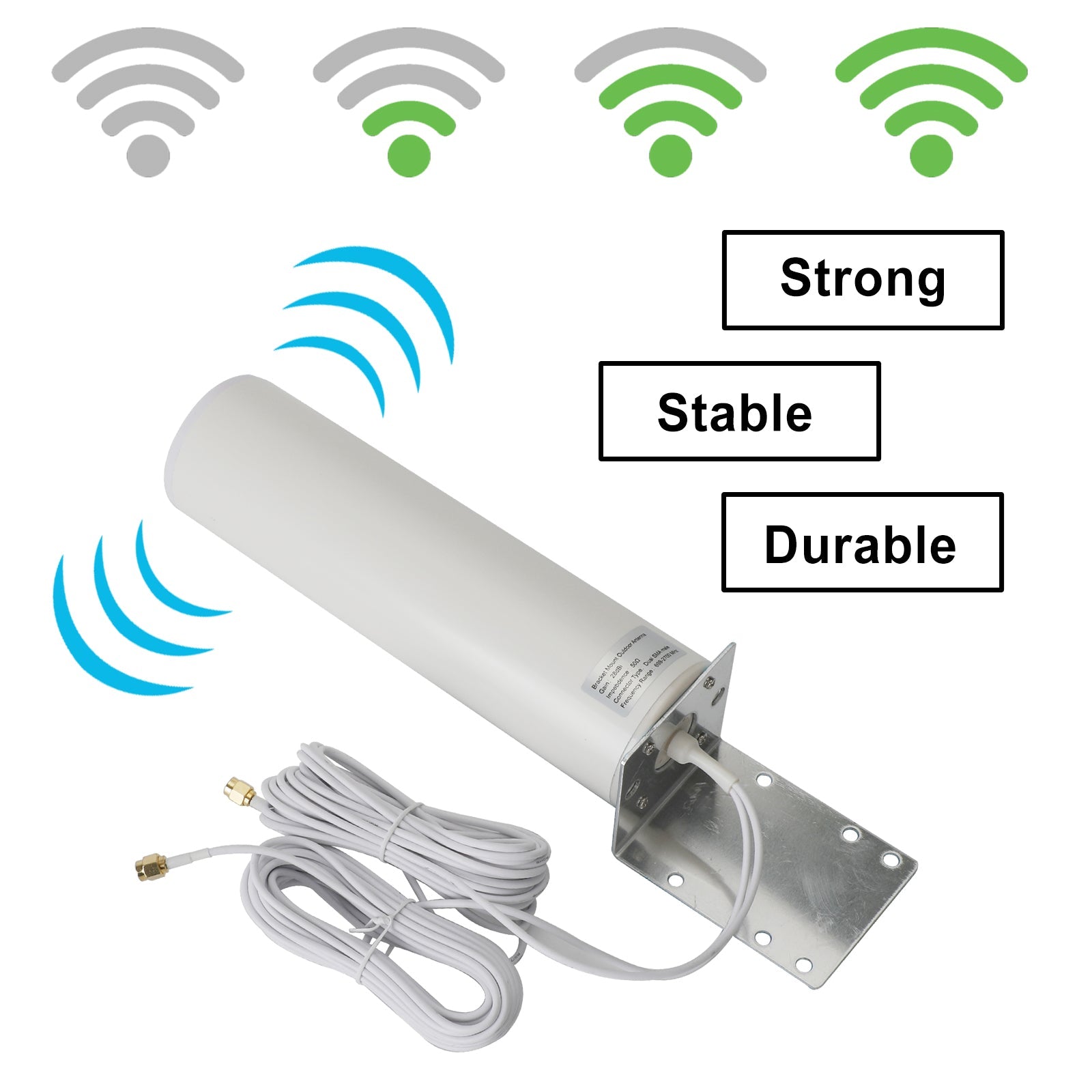Antena externa 28DBi 3G 4G SMA/TS-9 para enrutador celular LTE MOFI 4500