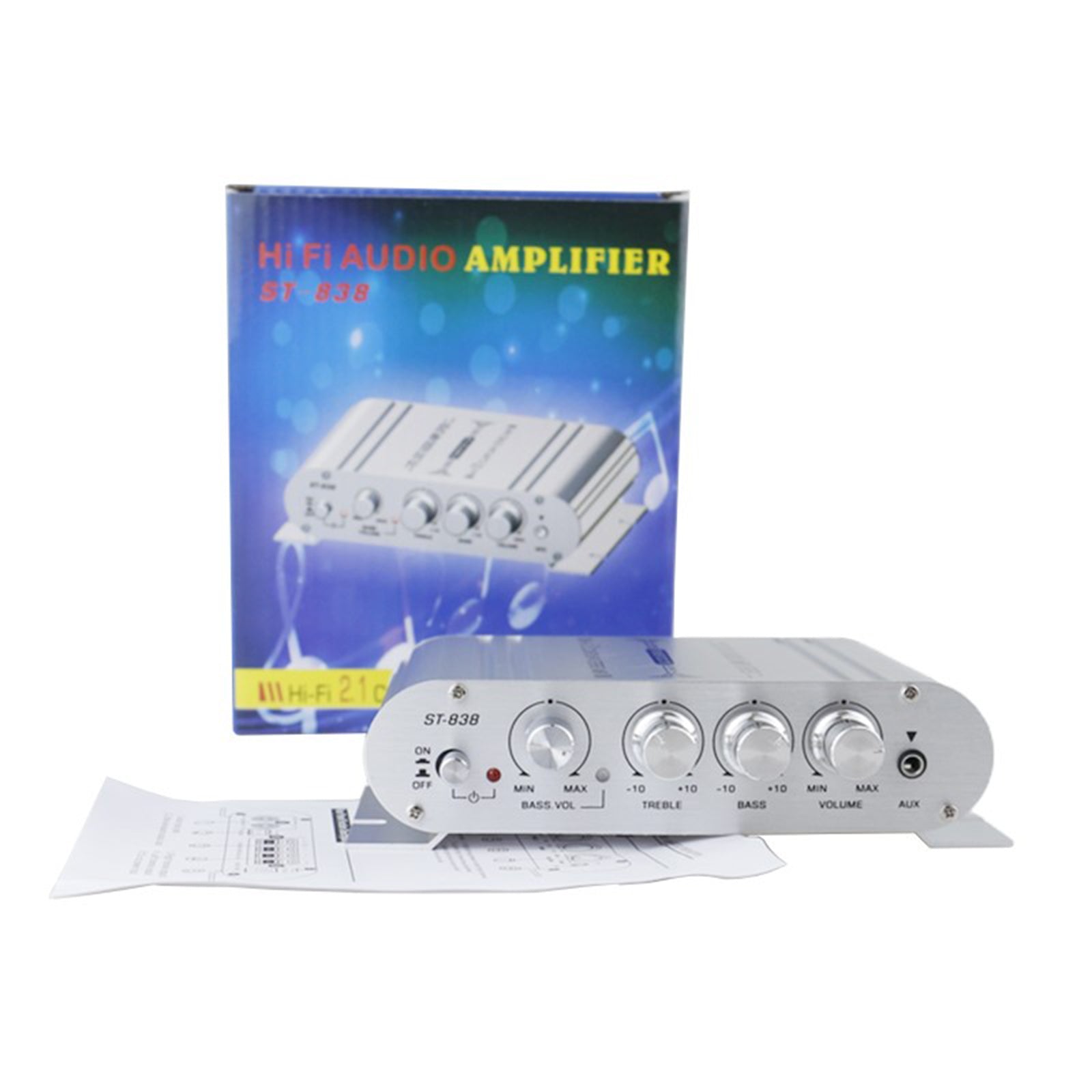 12V 2.1 Kanalen 400 WATT Auto Audio Stereo Versterker MP3 Radio Booster HiFi