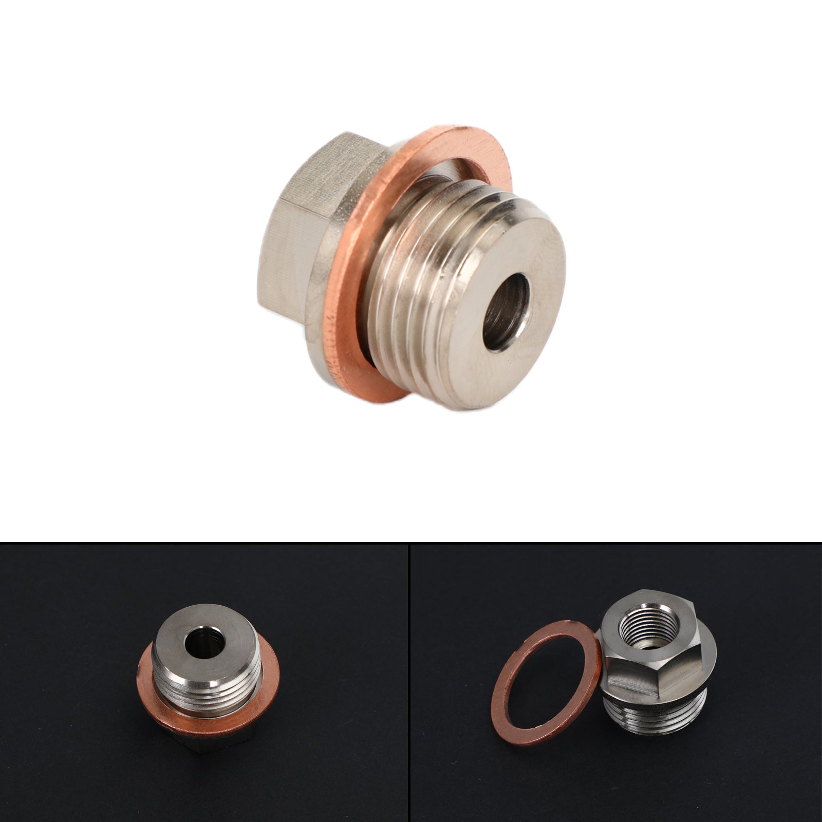 1/8" NPT naar M18x1.5 mannelijke druk-temperatuurmeterzenderadapter Generiek