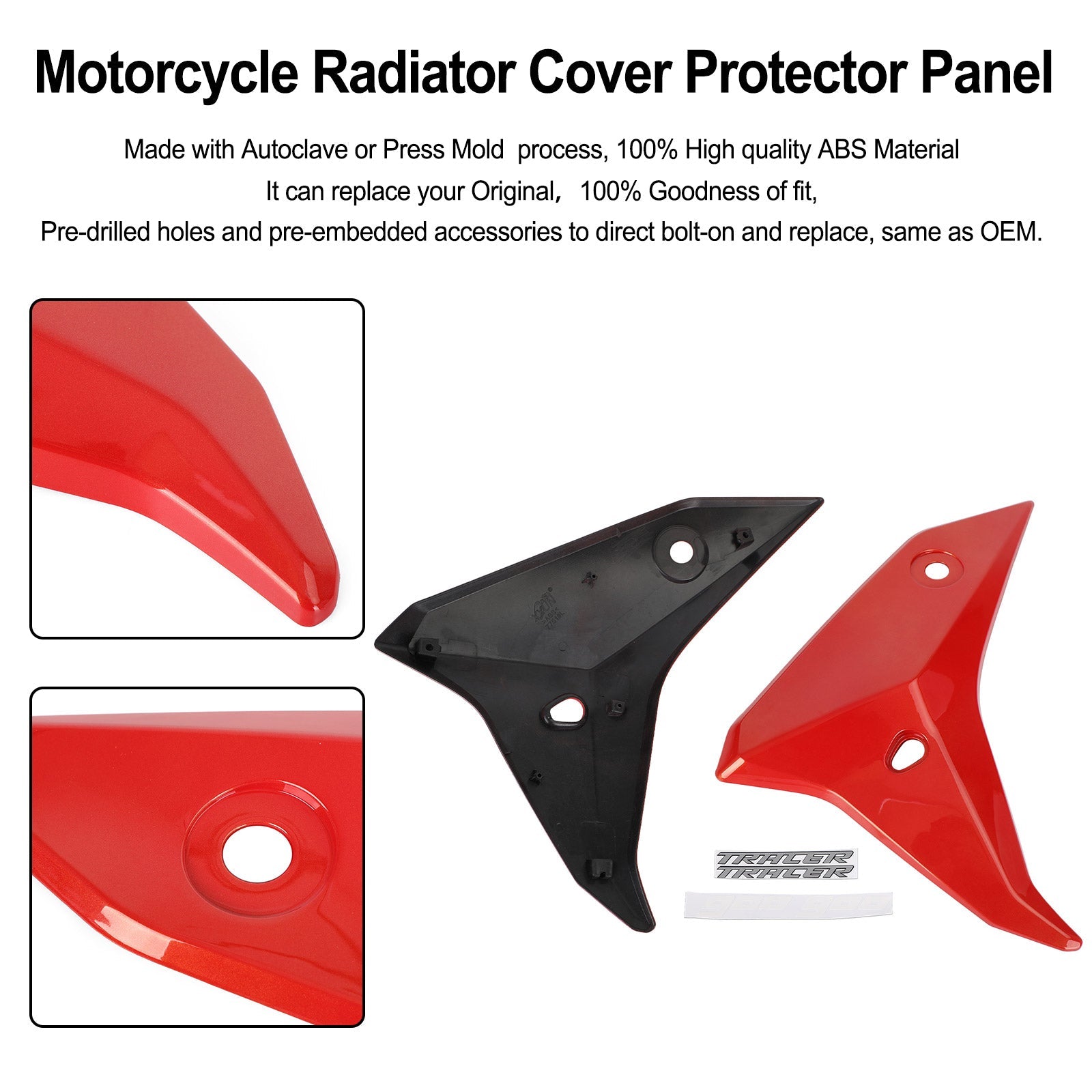 2018-2020 YAMAHA tracer 900 GT Radiator Side Cover Fairing Panels