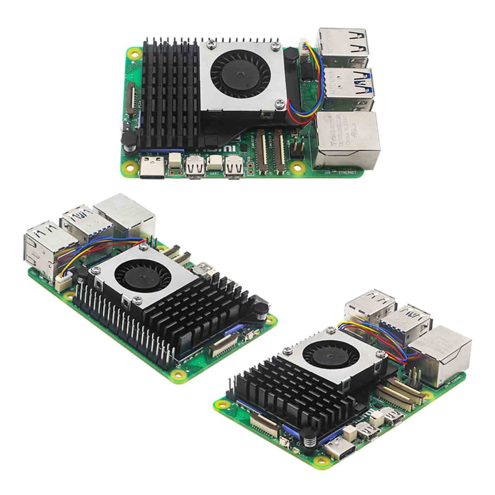 5. generácia radiátor aktívny chladič maliny Raspberry Pi Hliníkový dúchadlo ventilátor