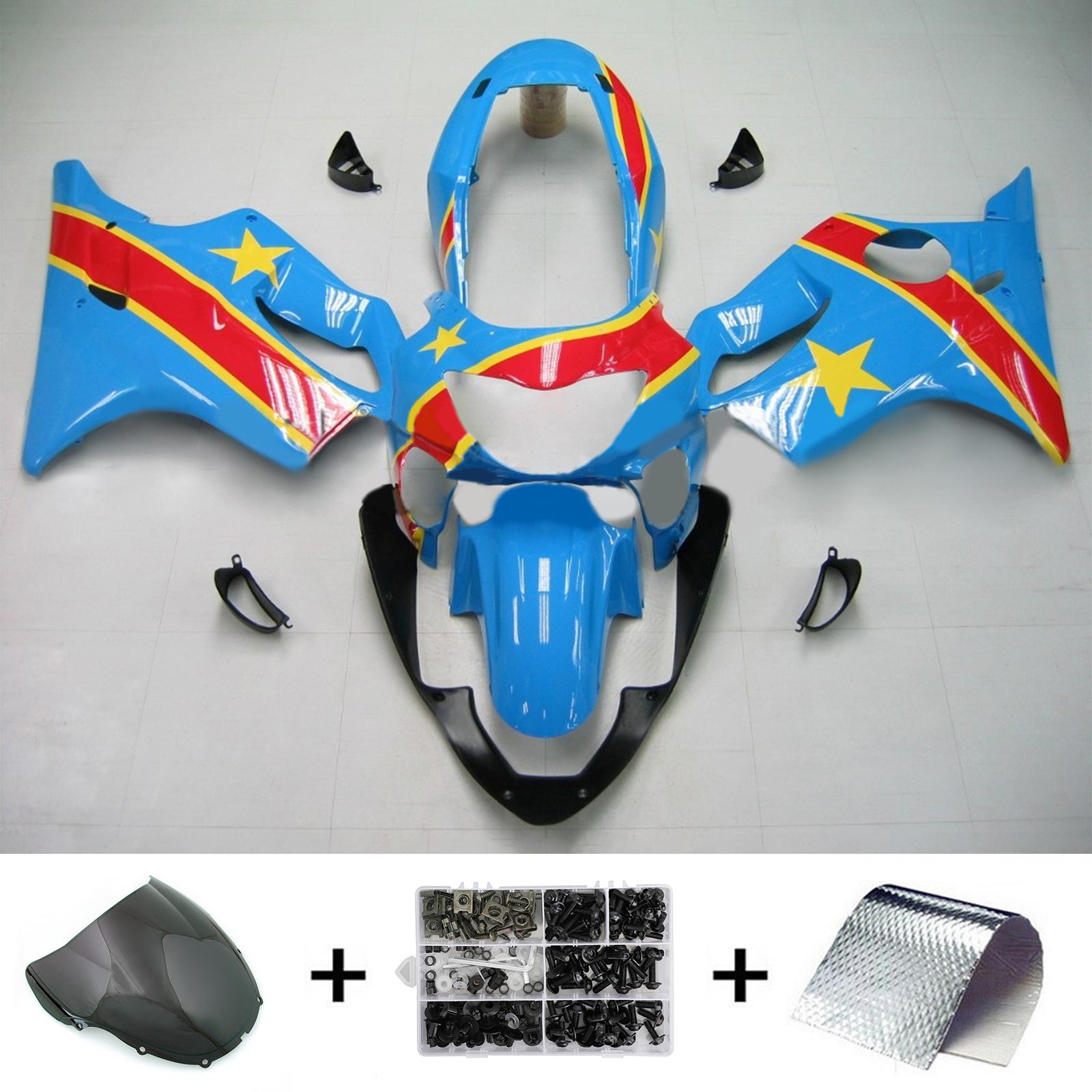 1999-2000 Honda CBR600F4 Amotopart vstrekovacia kapotážová súprava Kodework plast ABS #120