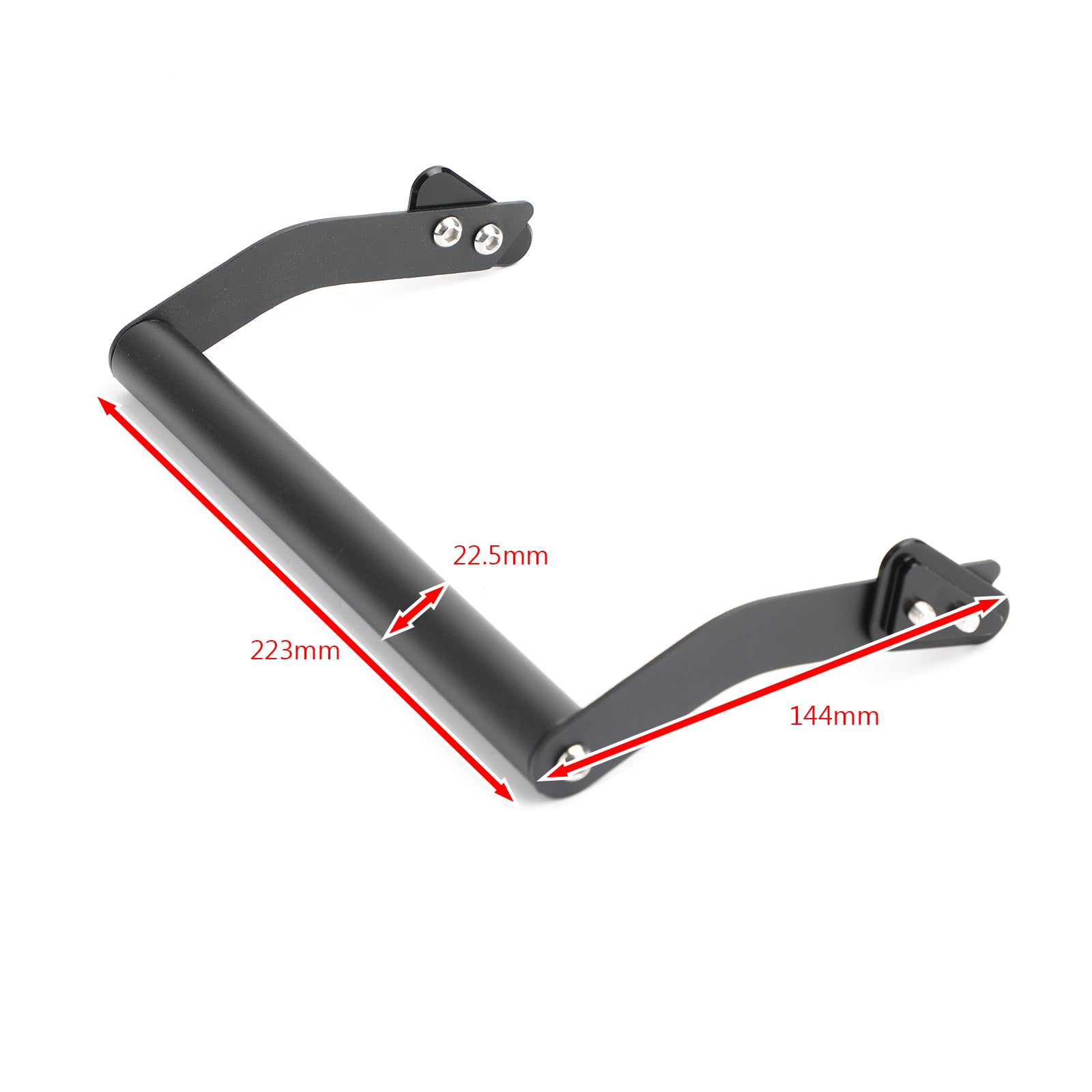 2015-2019 Kawasaki KLE650 Versys650 Windshield Mount Navigasjon Bracket GPS Smarttelefonholder Black Generic