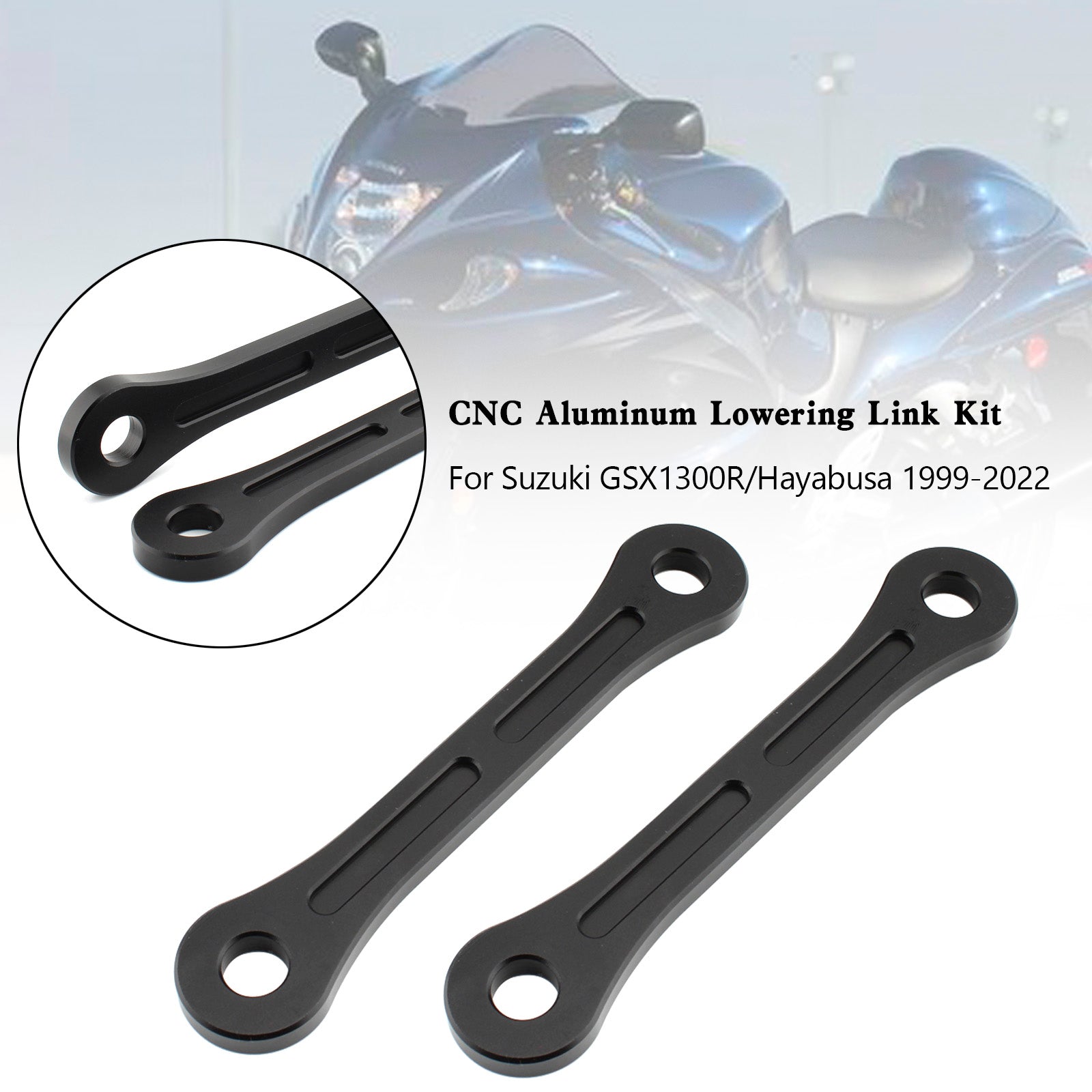 Kit de enlace de descenso CNC de 35 mm 1999-2022 Suzuki GSX1300R Hayabusa GSXR 1300