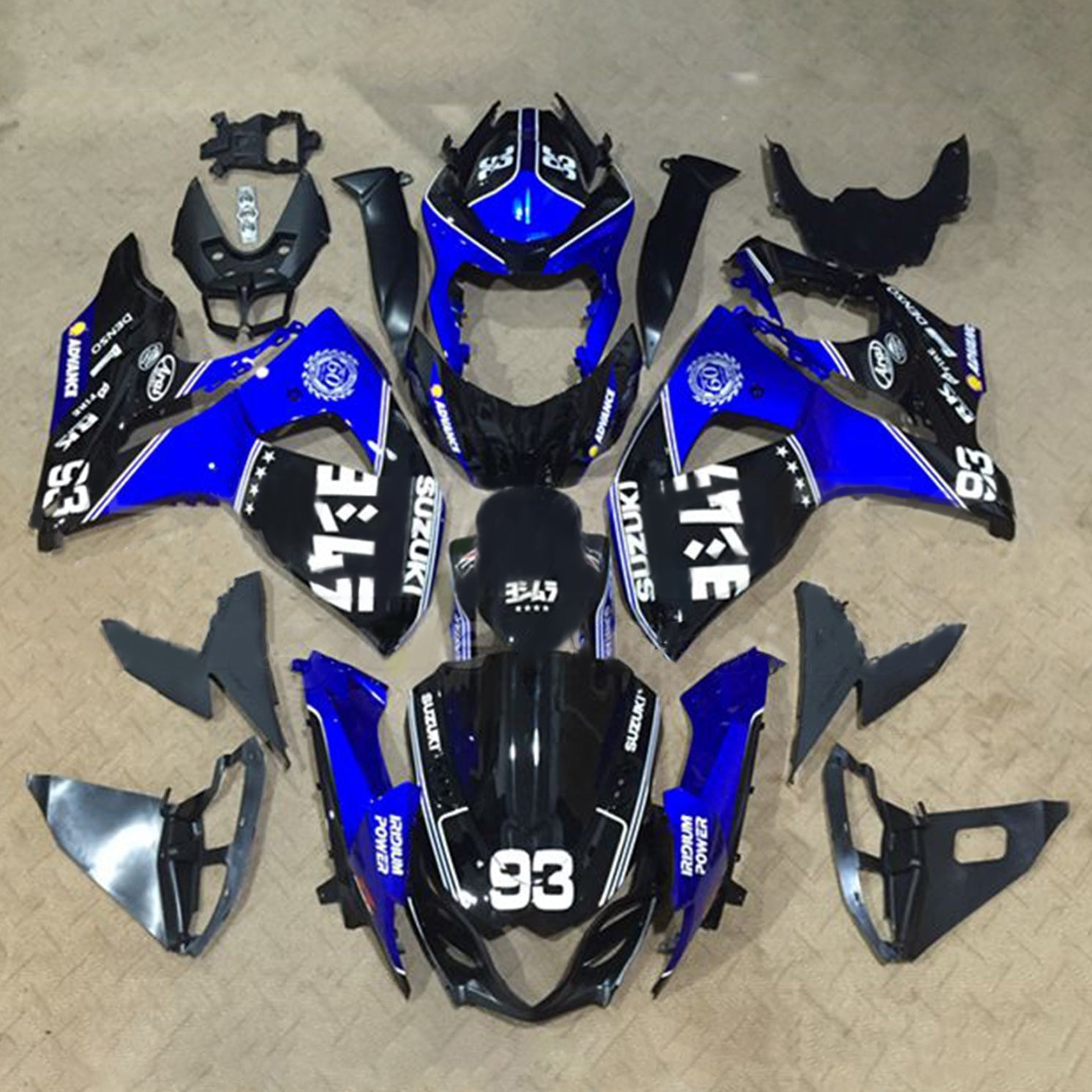 2009-2016 Suzuki gsxr1000 k9 kit de carénage kit de carrosserie en plastique