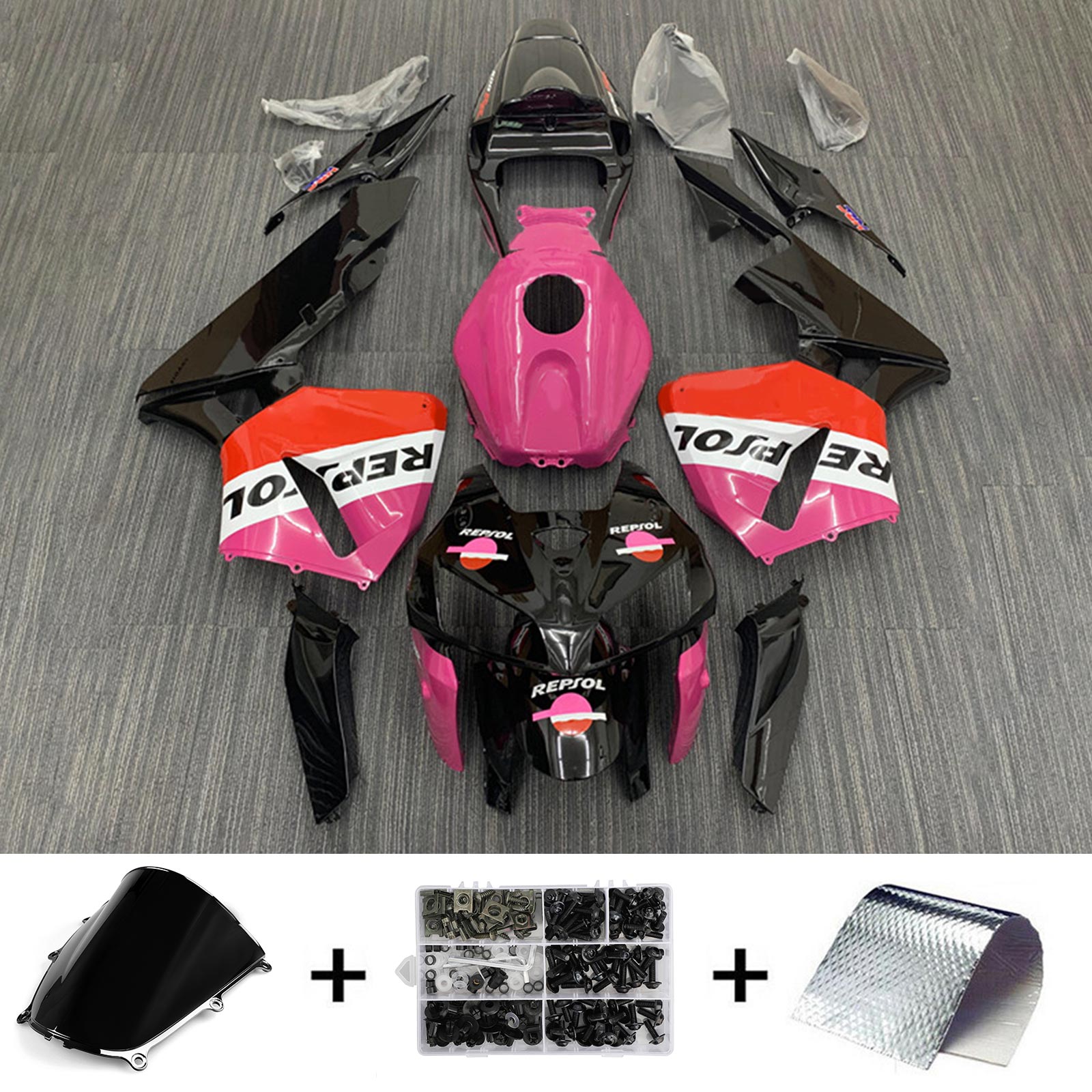2005-2006 Honda CBR600RR F5 FAIRING KIT BODEWORD PLASTU ABS
