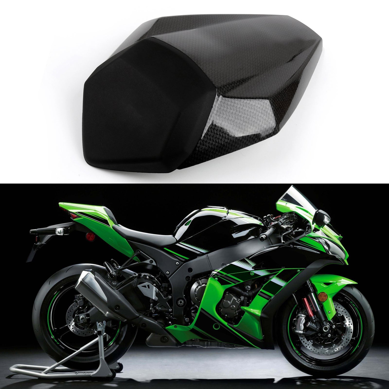Baksätet omslag för Kawasaki Ninja ZX10R (2016) 7 Färggenerisk