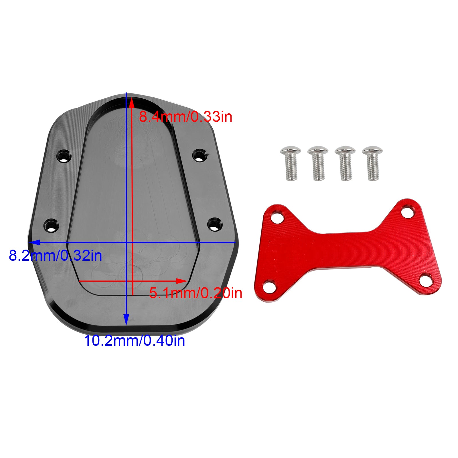 2023-2024 HONDA CT125 Hunter Cub Trail 125 Béquille Agrandir Plaque Pad