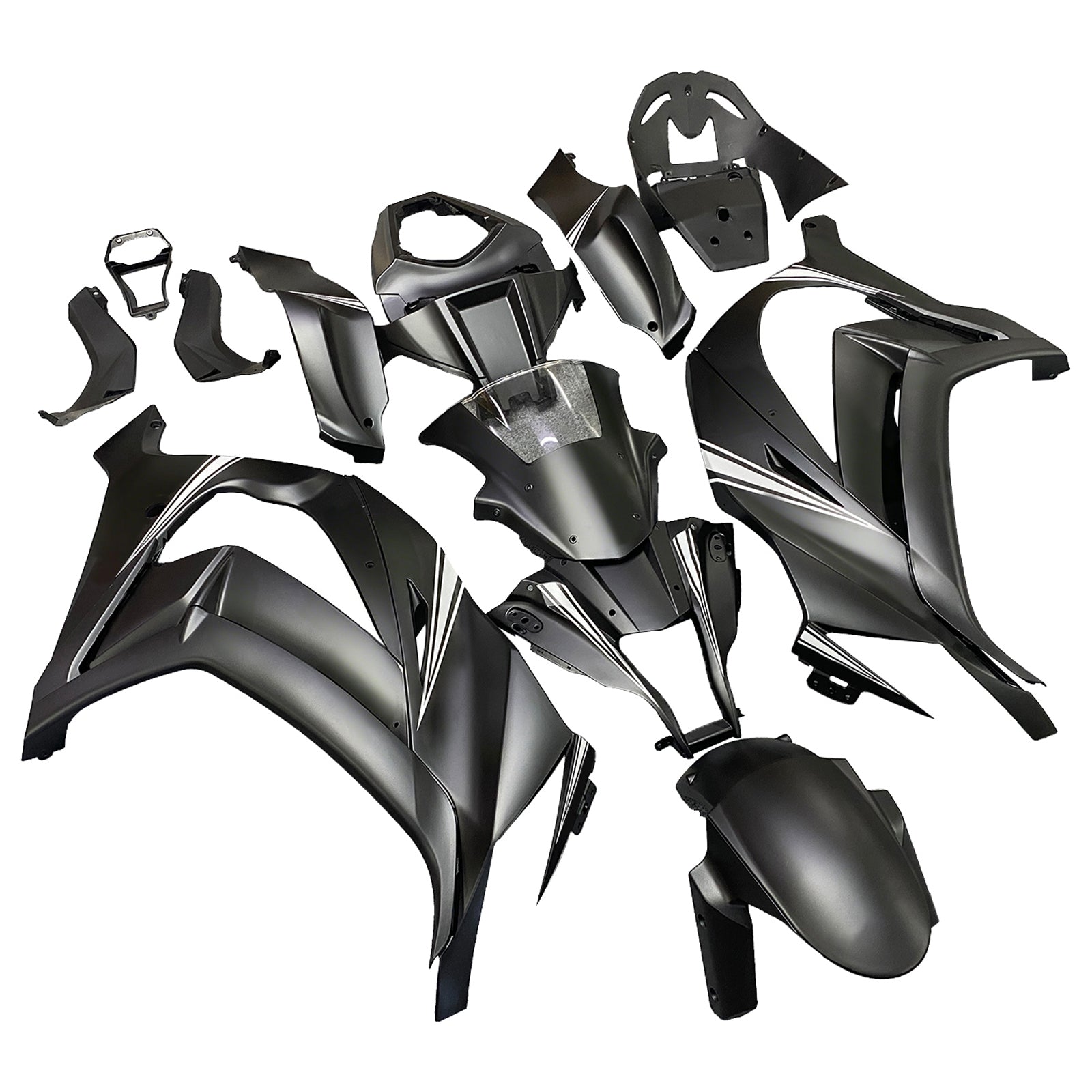 Injection Fairing Kit Bodywork Plastic ABS fit For Kawasaki ZX10R 2011-2015