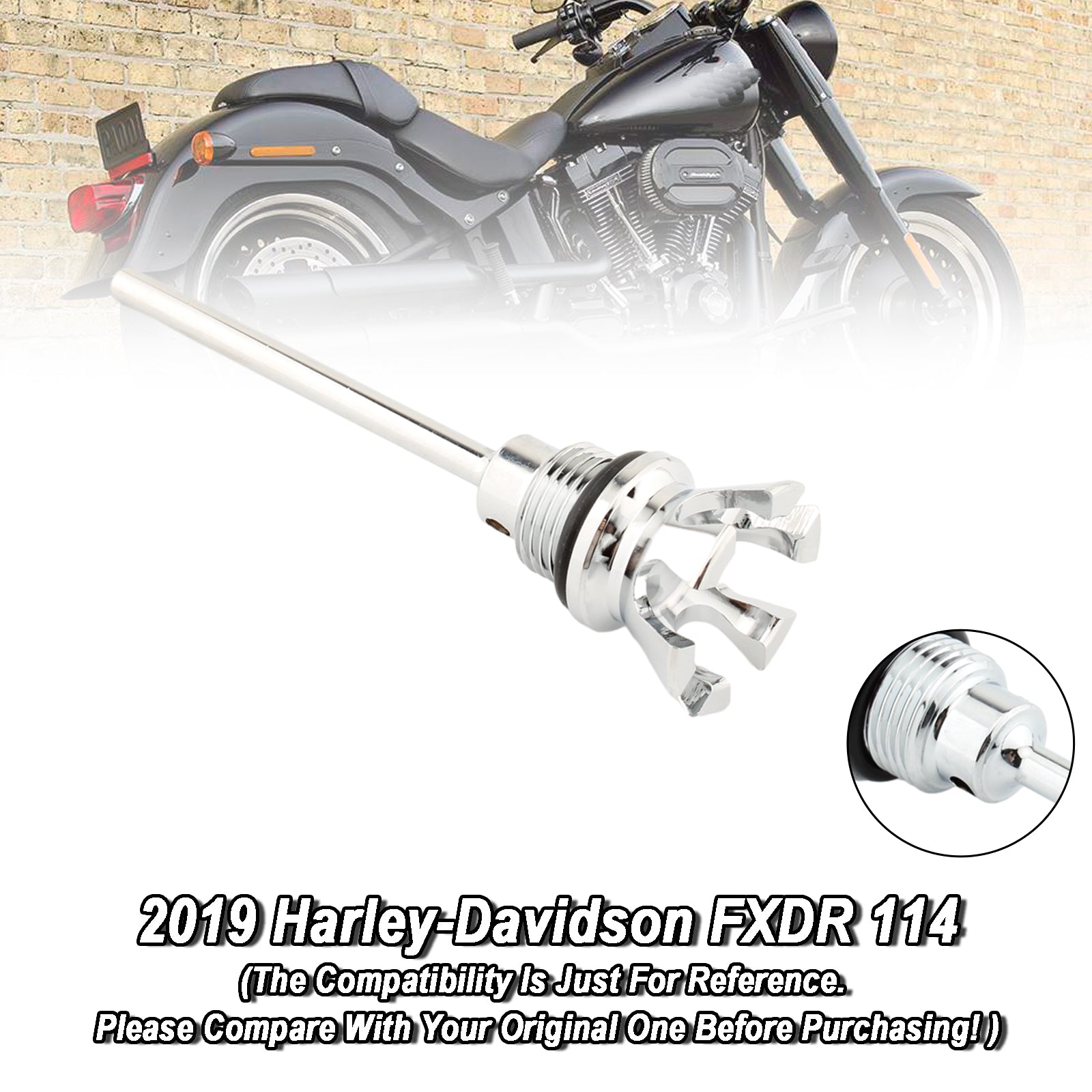 Oliepeilstok Tankdop Plug Geschikt voor Softail Road Glide Street Bob 1105-0022