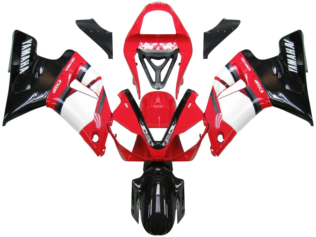 2000-2001 Yamaha YZF-R1 Red White Black R1 Racing Fairings Generic