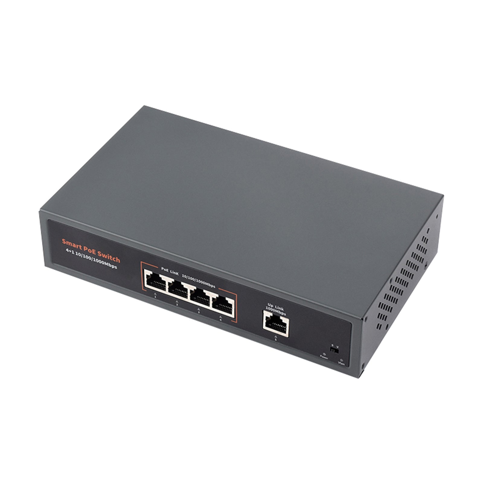 120W Gigabit Ethernet Poe Switch 10/100/1000M Poort Adaptieve Plug Play 4 Netwerk