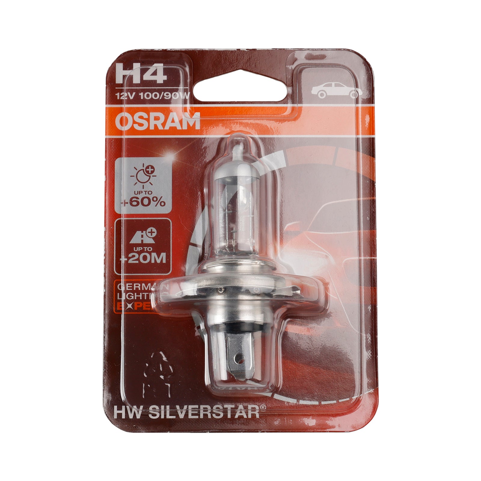 Motocyklová lampa Silverstar H4 62204HWSVS P43T 12V 100/90 W pre Osram