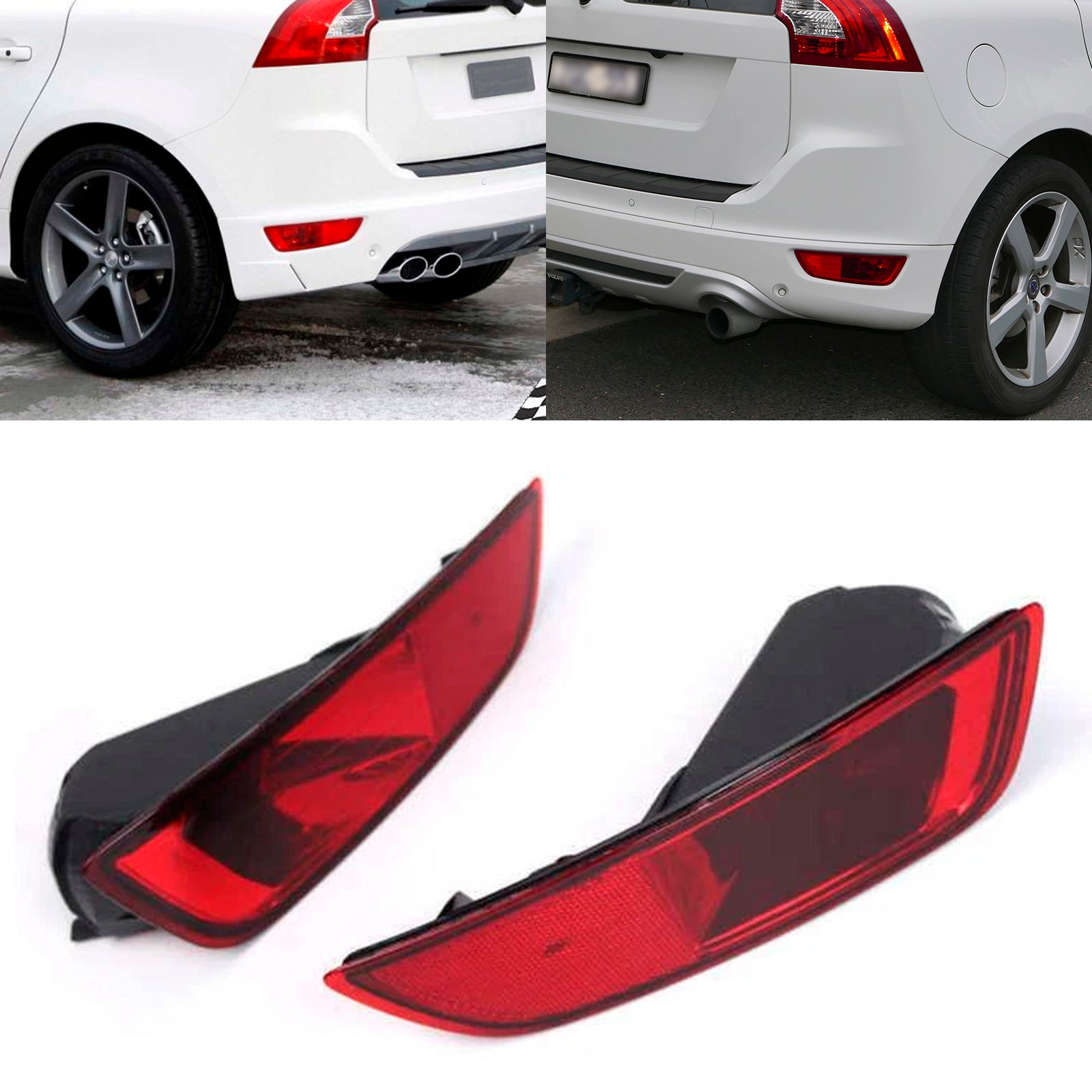 2008-2013 Volvo XC60 Left&Right Rear Bumper Fog Light Lamp Reflector