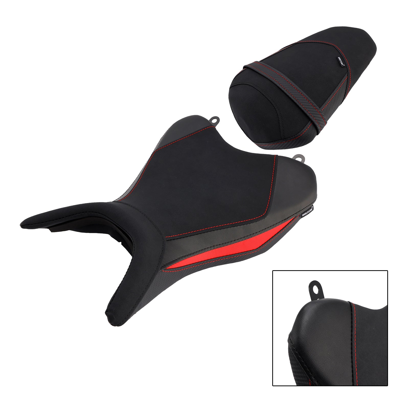 Driver&Passenger Seat Rear Cushion Red For Yamaha Yzf-R3 2025- Mt-03 2025-