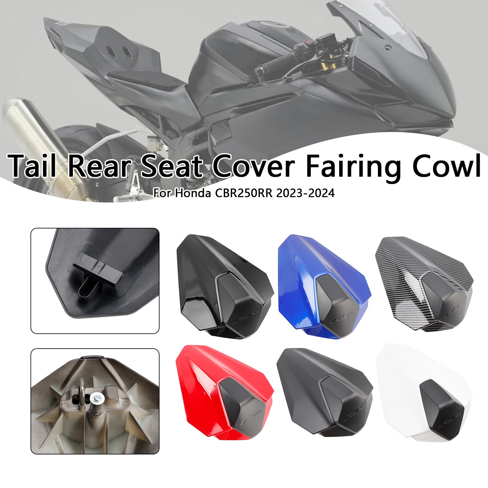 2023-2024 Honda CBR250RR Rear Tail Pillion Seat Fairing Cover