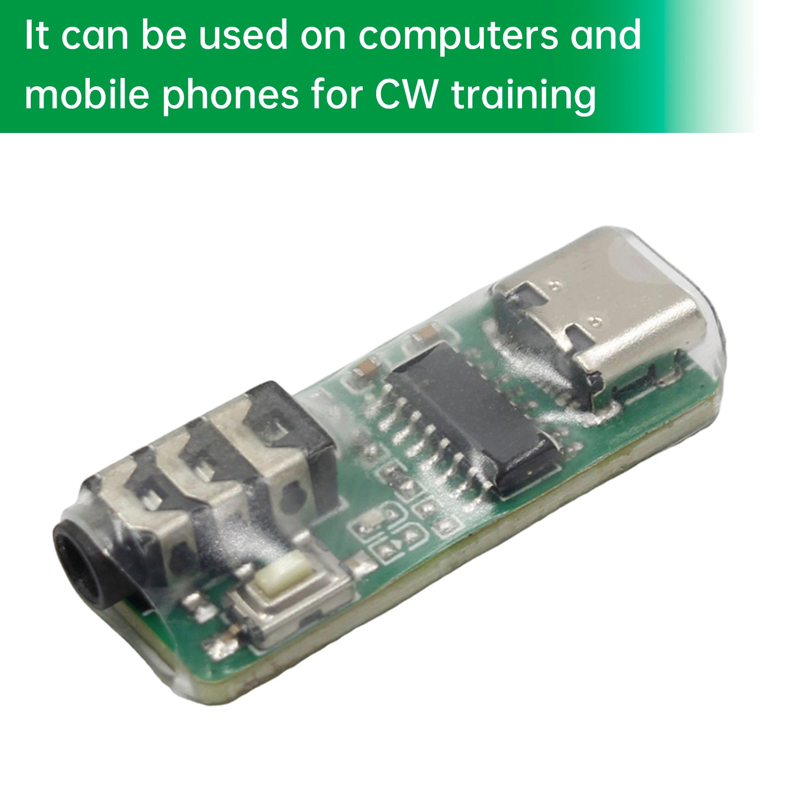 VBand Type-C poort multifunctionele CW-trainer sleutelcodetrainer telegraaftrainer