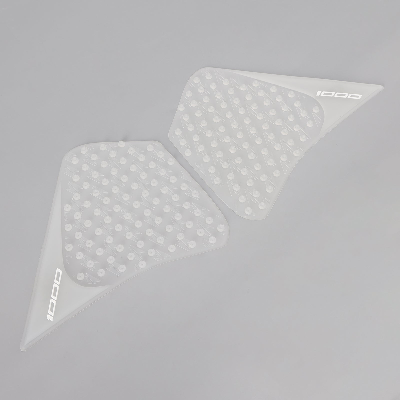 Transparentné bočné podložky Track Grip Knee vankúšiky pre Kawasaki Z1000 2015-2021