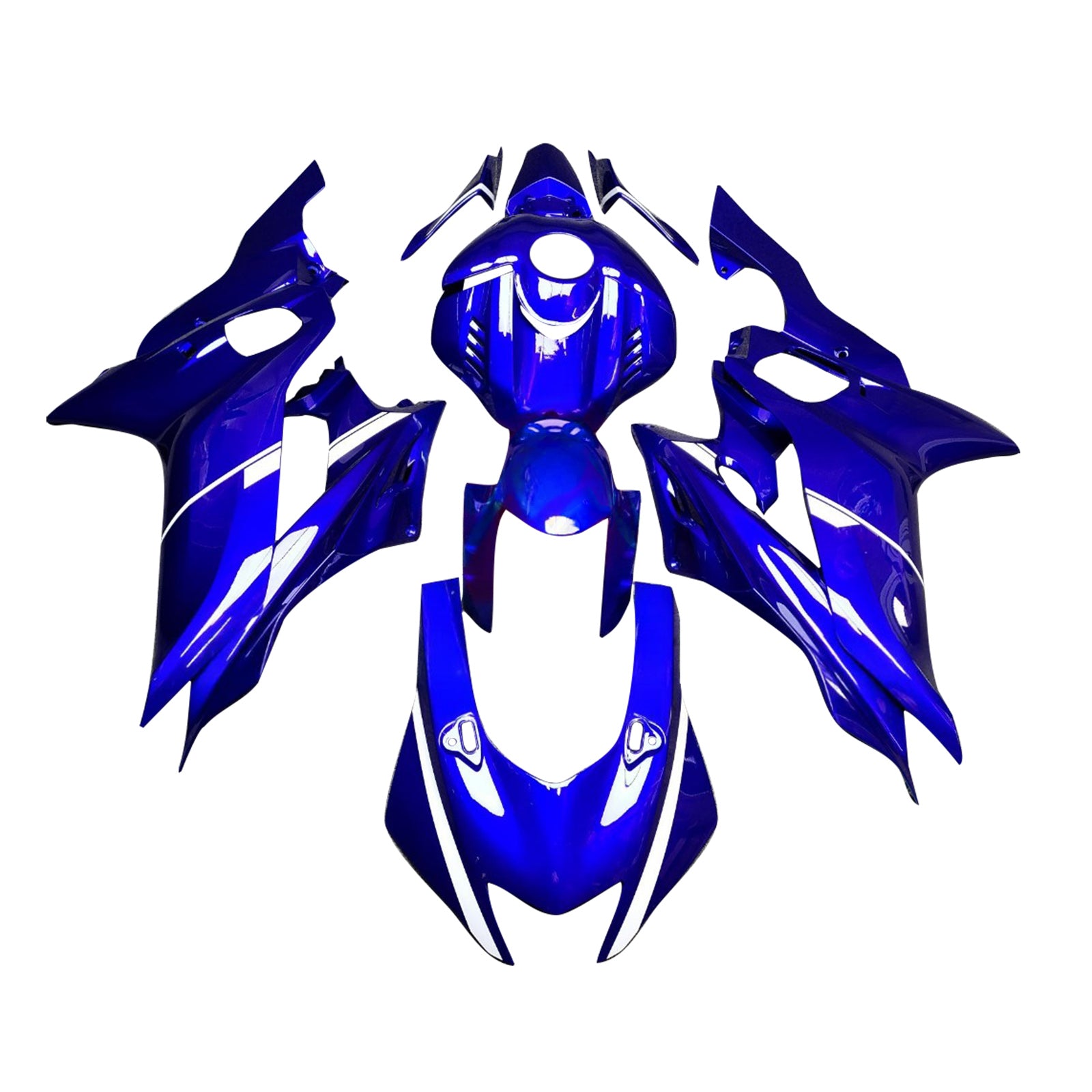 Kit de carenado de inyección, carrocería de plástico ABS apto para Yamaha YZF-R6 2017-2023