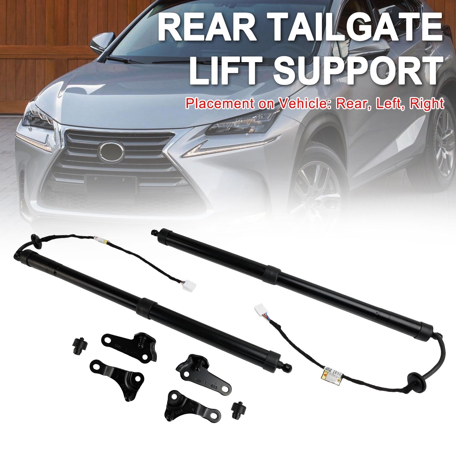 2PCS Rear Electric Tailgate Struts Fit Lexus NX200t NX300h 2.0L 2.5L 2015-2017