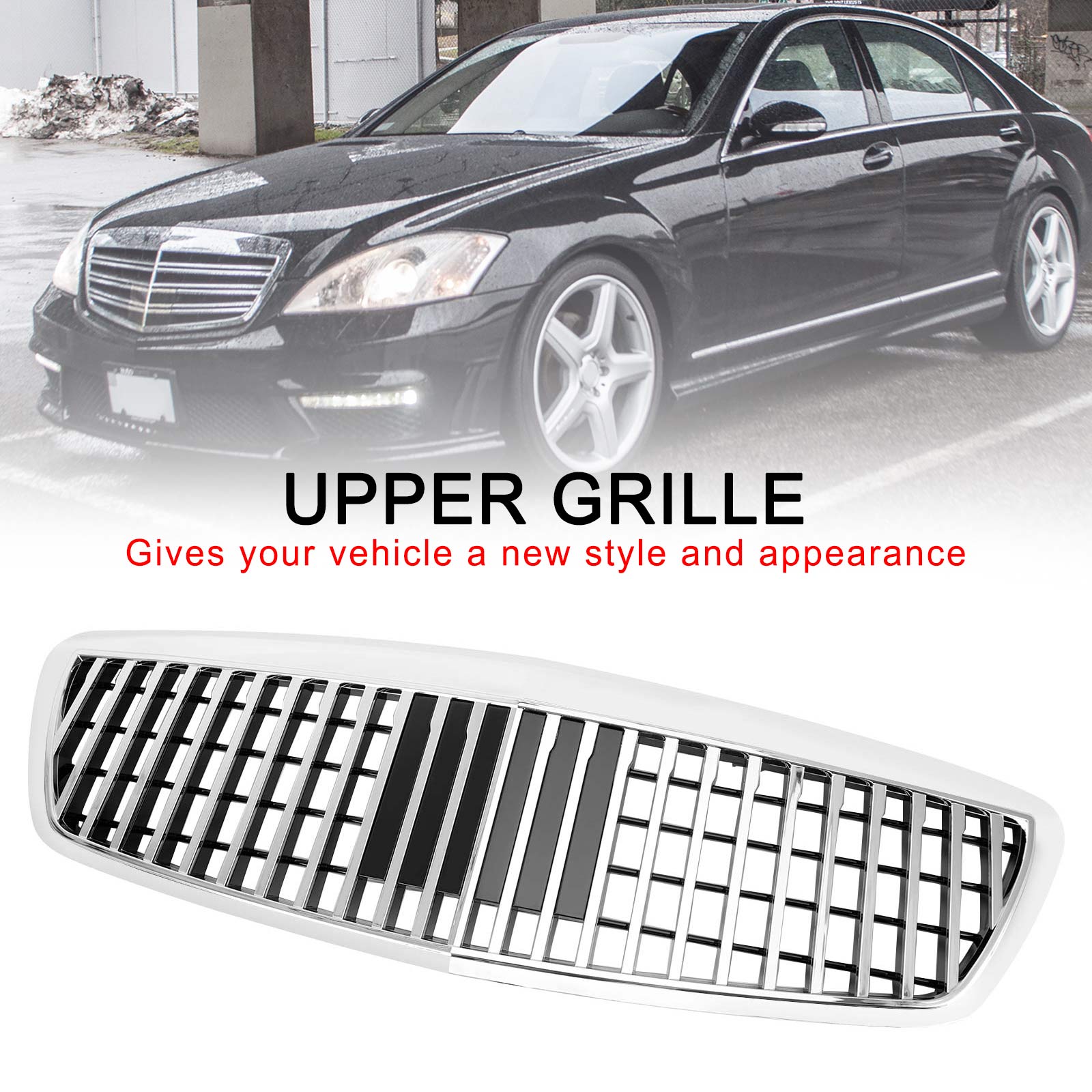 2007-2009 Benz S-Klasse W221 S550 S63 S450 MayBach Stijl Grille Grill Chroom