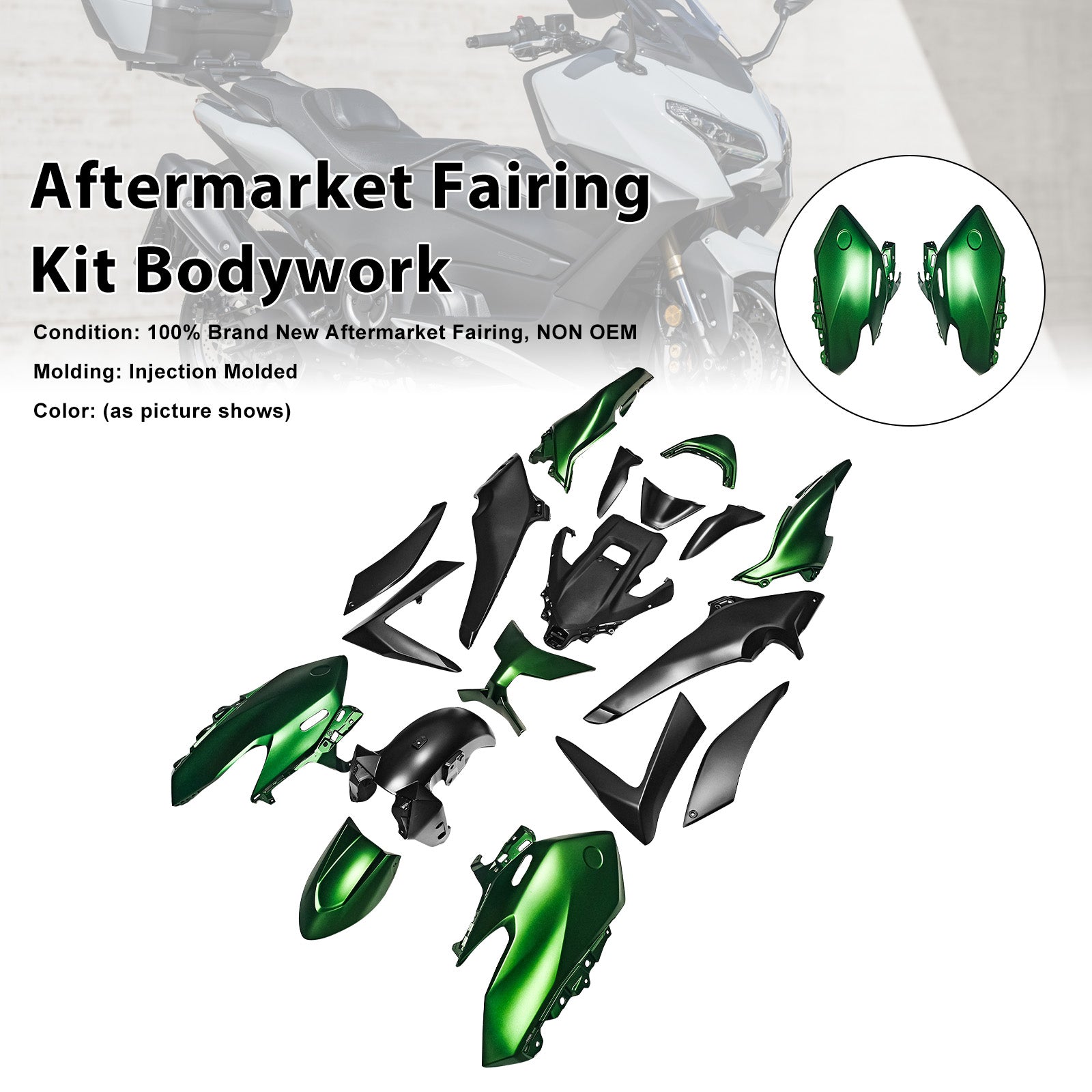 Kit de carénage de carrosserie par injection pour Yamaha TMAX560 2025-2026