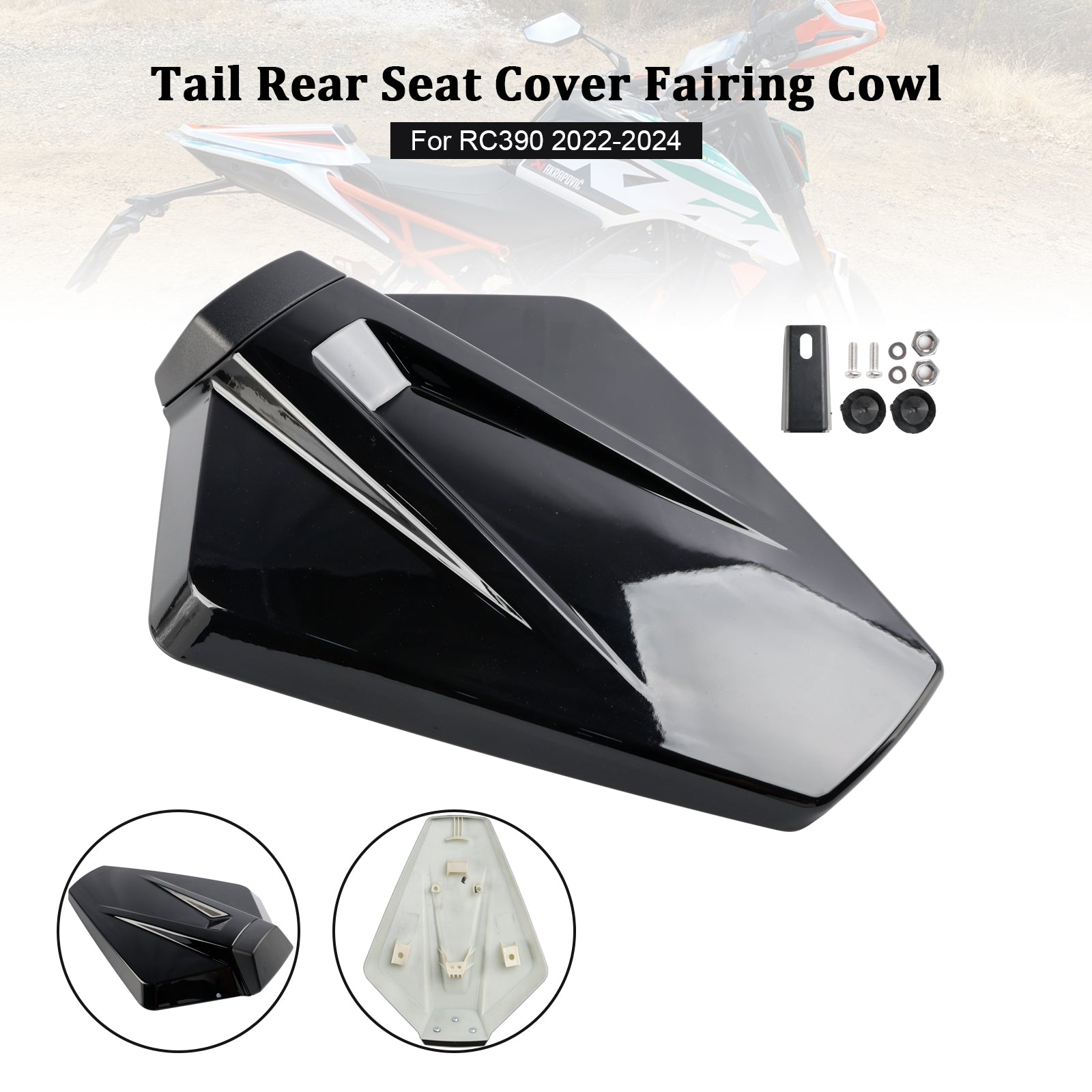 Tail Rear Seat Cover Fairing Cowl For RC390 2022-2024