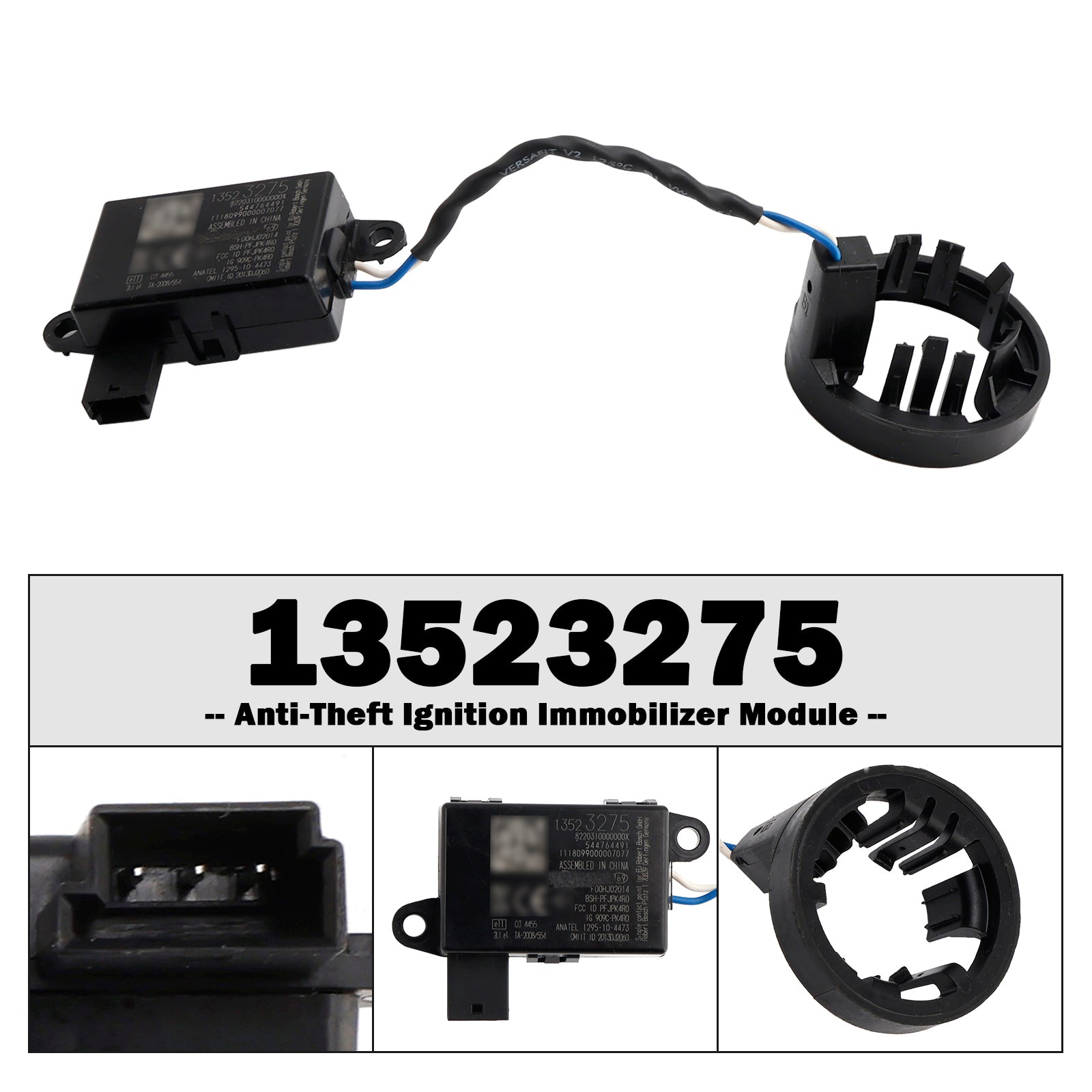 Module d'immobilisation d'allumage antivol pour Chevy Equinox Terrain 10-17 13523275