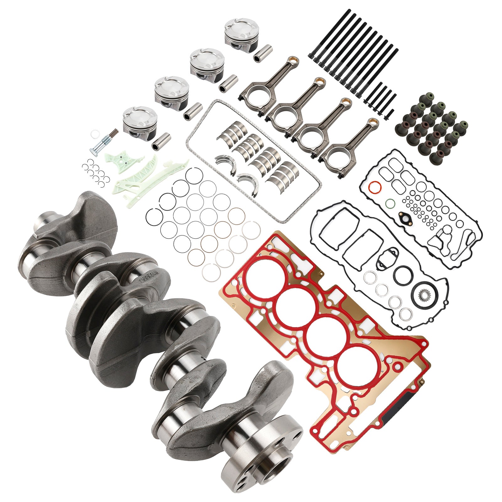 2013-2017 BMW X5 28ix (EUR) F15 N20 Kit de révision du kit de reconstruction/conrods/kit de piston/joint 11217640165