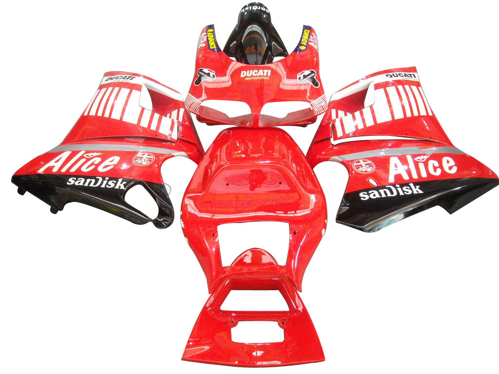 1996-2002 Ducati 996/748 Red Alice Bodywork Fairing ABS Injection Mold 8# Generic