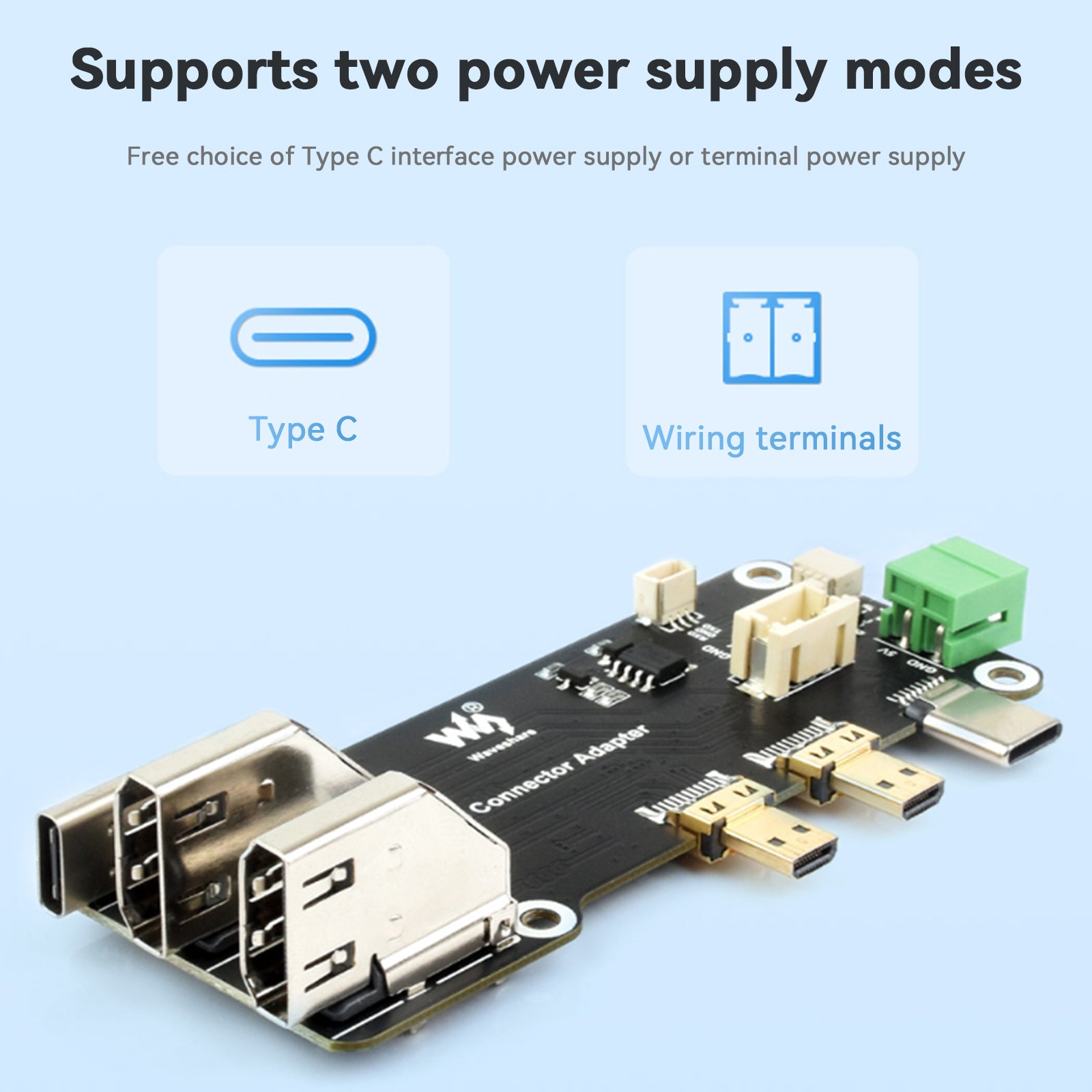 Placa de expansión multifunción Raspberry Pi salida HDMI Dual 4K con Pi5/Pi4B