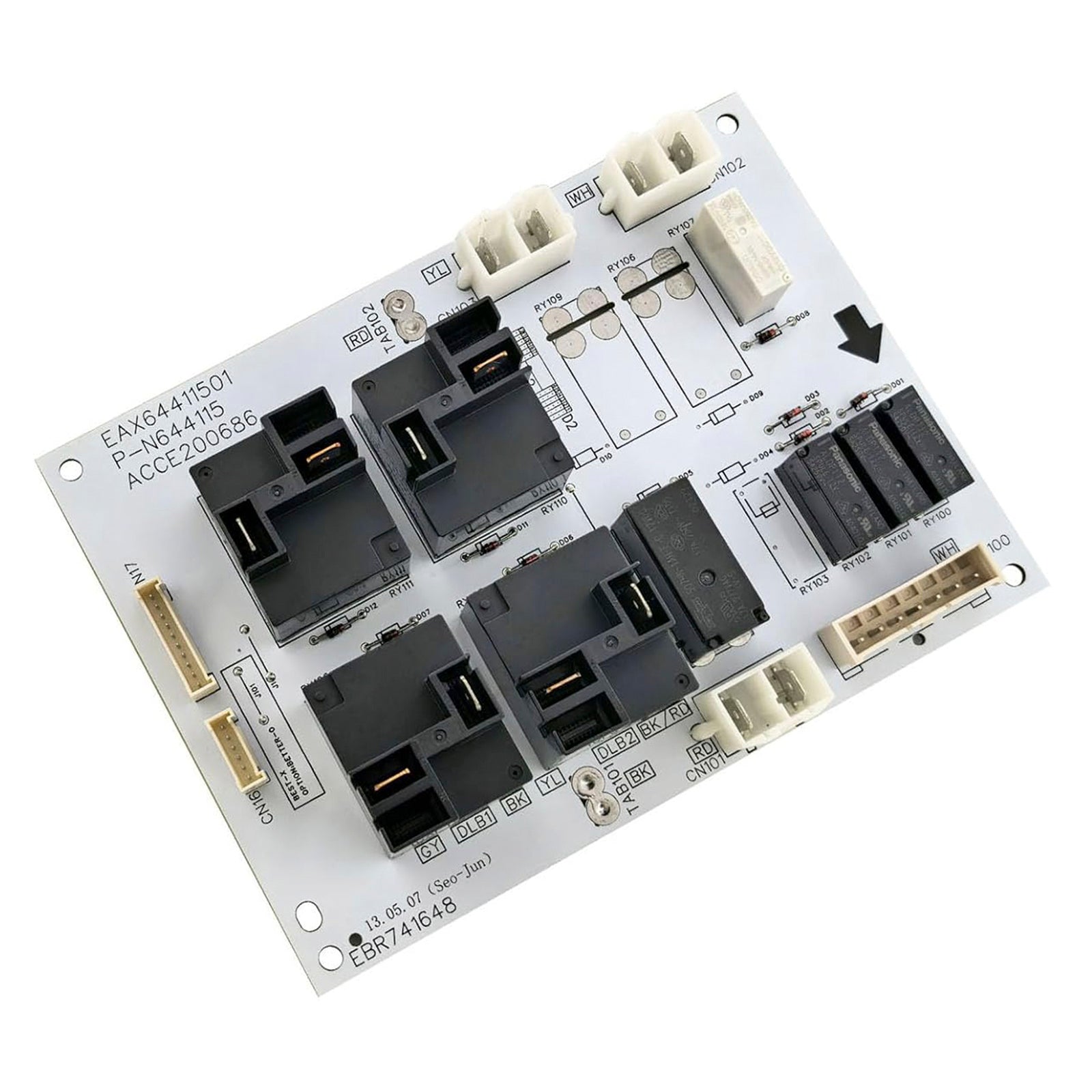 Relaisbesturingskaart EBR 74164805 voor LG-fornuis/fornuis/ovens