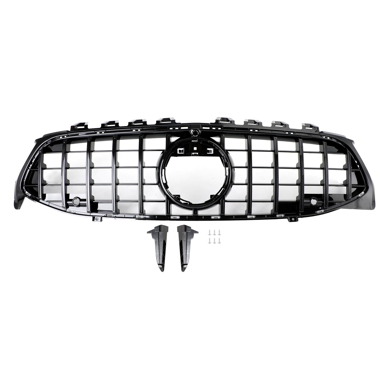 Black Front Bumper Grille Grill Fit Mercedes CLA Class W118 C118 2020-2023 GTR