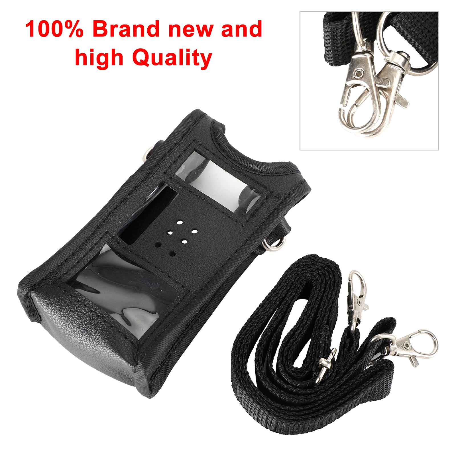 Adjustable Multi-Function Leather Radio Case Walkie Talkie Bag For Baofeng UV10R