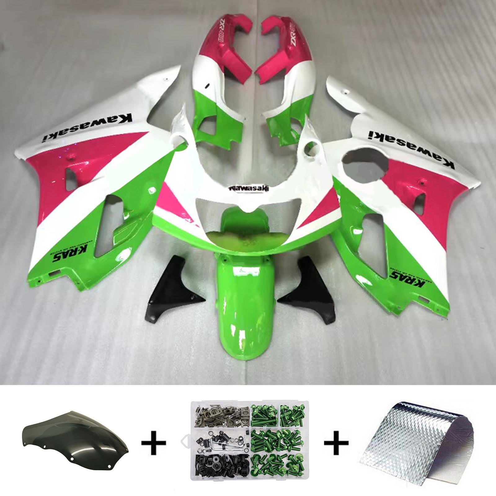 Kit carena iniezione carrozzeria in plastica ABS adatta per Kawasaki ZXR400 1992-1996