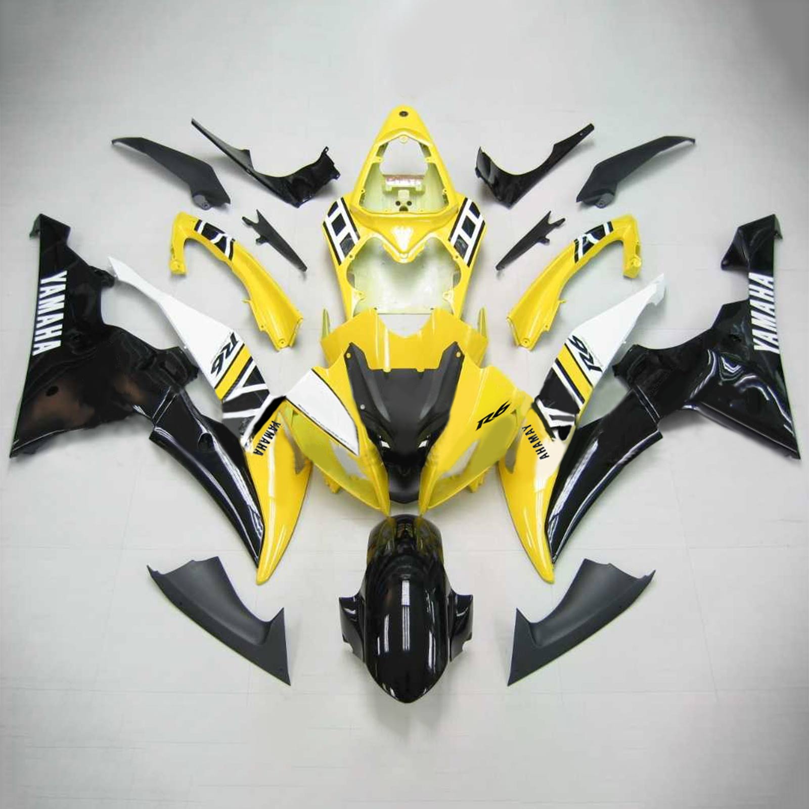 2008-2016 Yamaha YZF 600 R6 Injectiekuipset Carrosserie Kunststof ABS #102