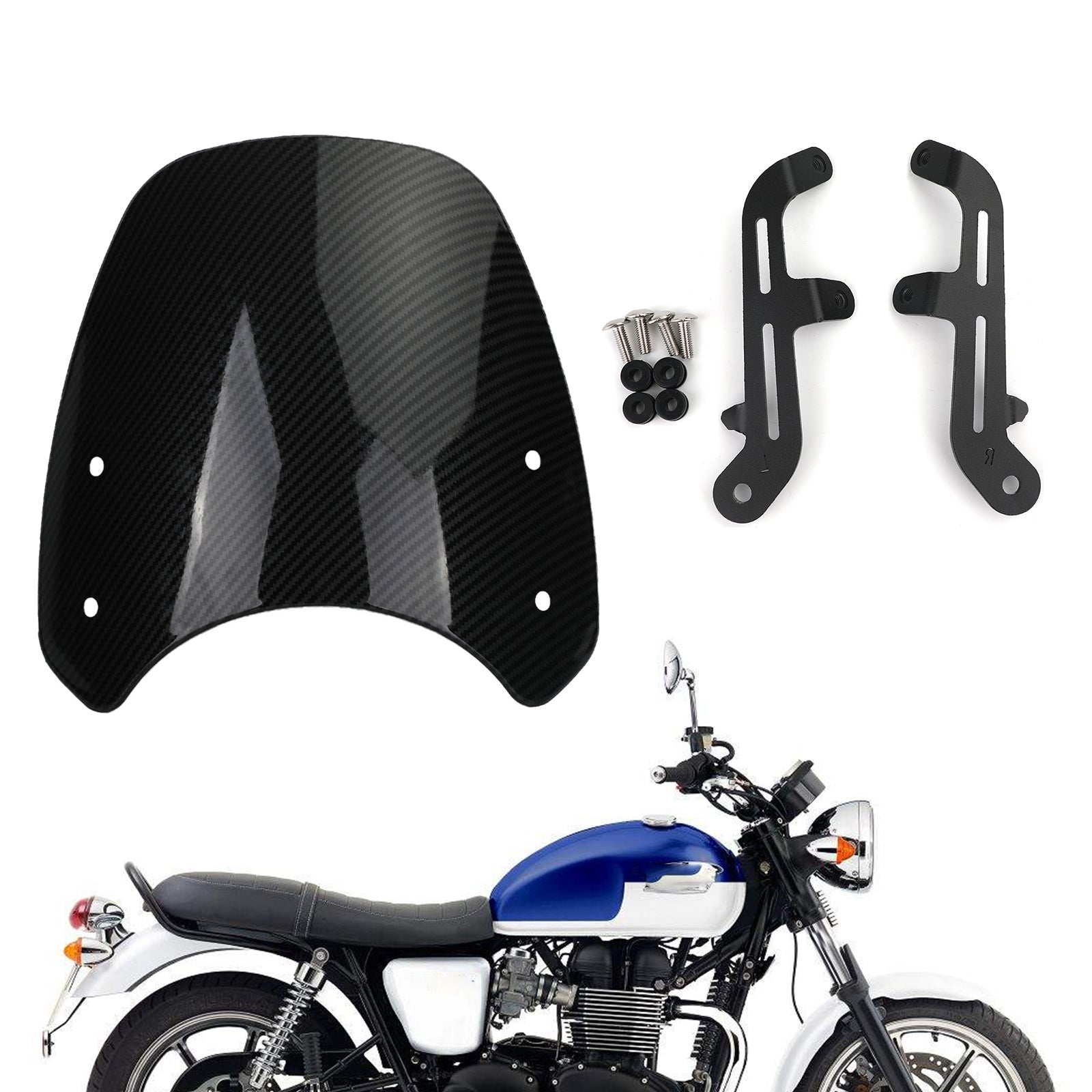 ABS Plastic Motor Windshield WindScreen for Triumph Bonneville T100 T120