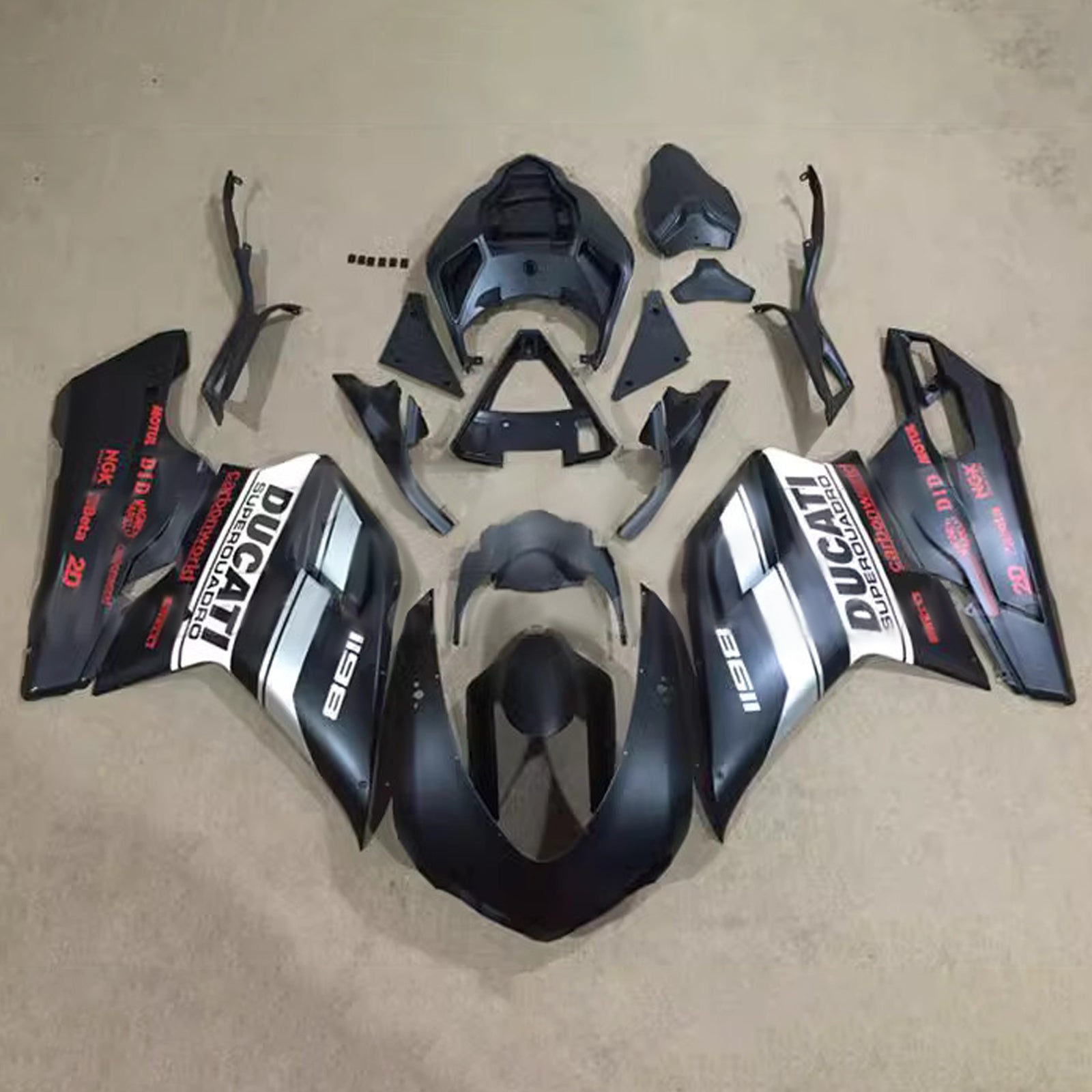 2007-2011 Ducati 1098 1198 848 Kit de carénage Bodywork Abs