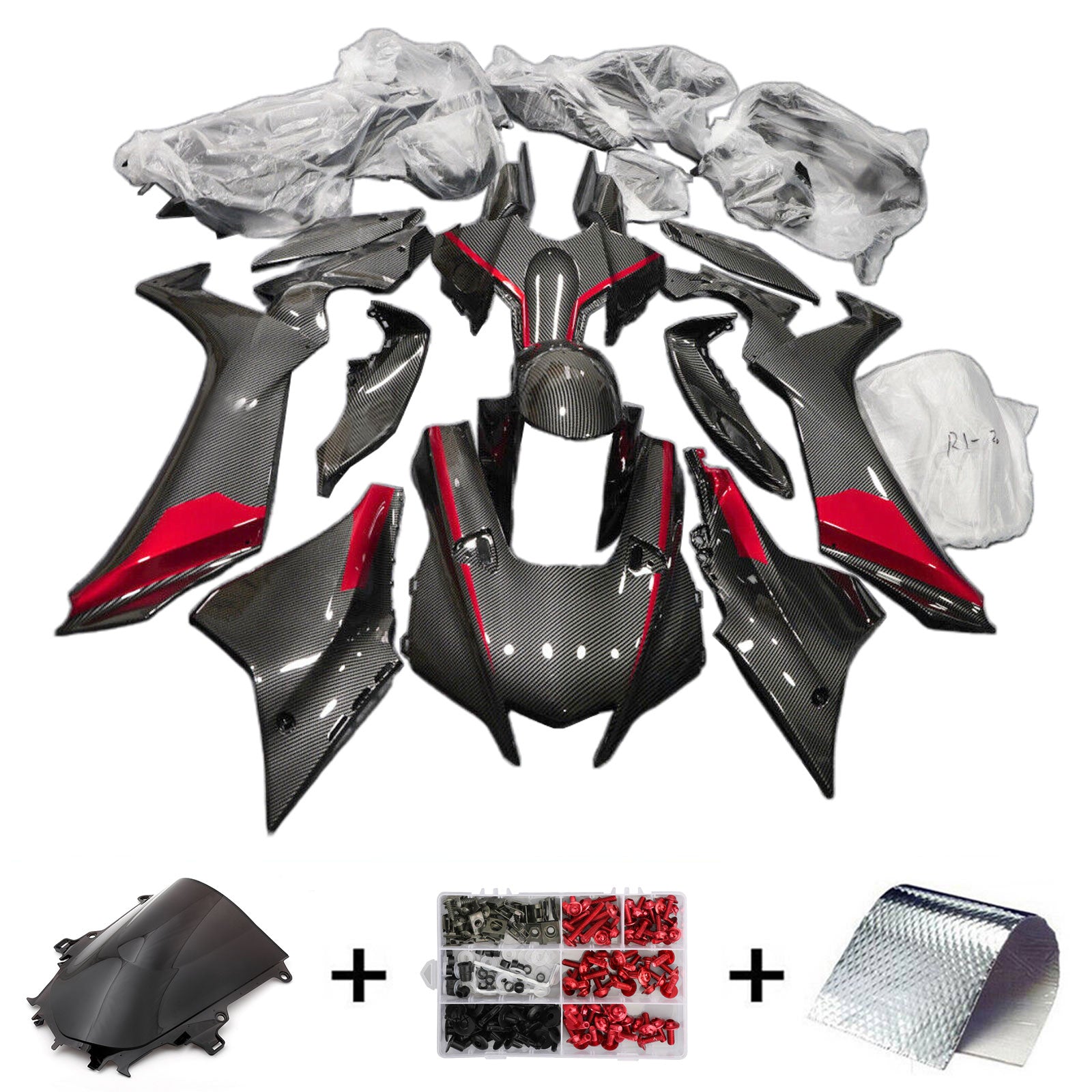 Kit de carénage d'injection Yamaha YZF-R1 2020-2024, carrosserie en plastique ABS