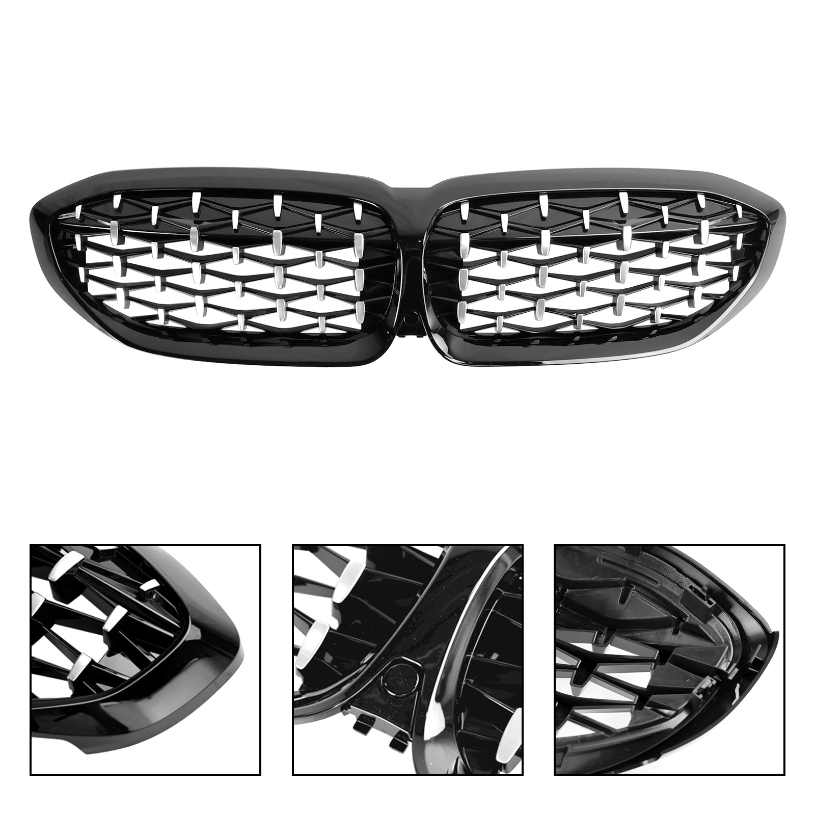 Grille de calandre en diamant 51138072085 pour BMW série 3 G20 2019 – 2022