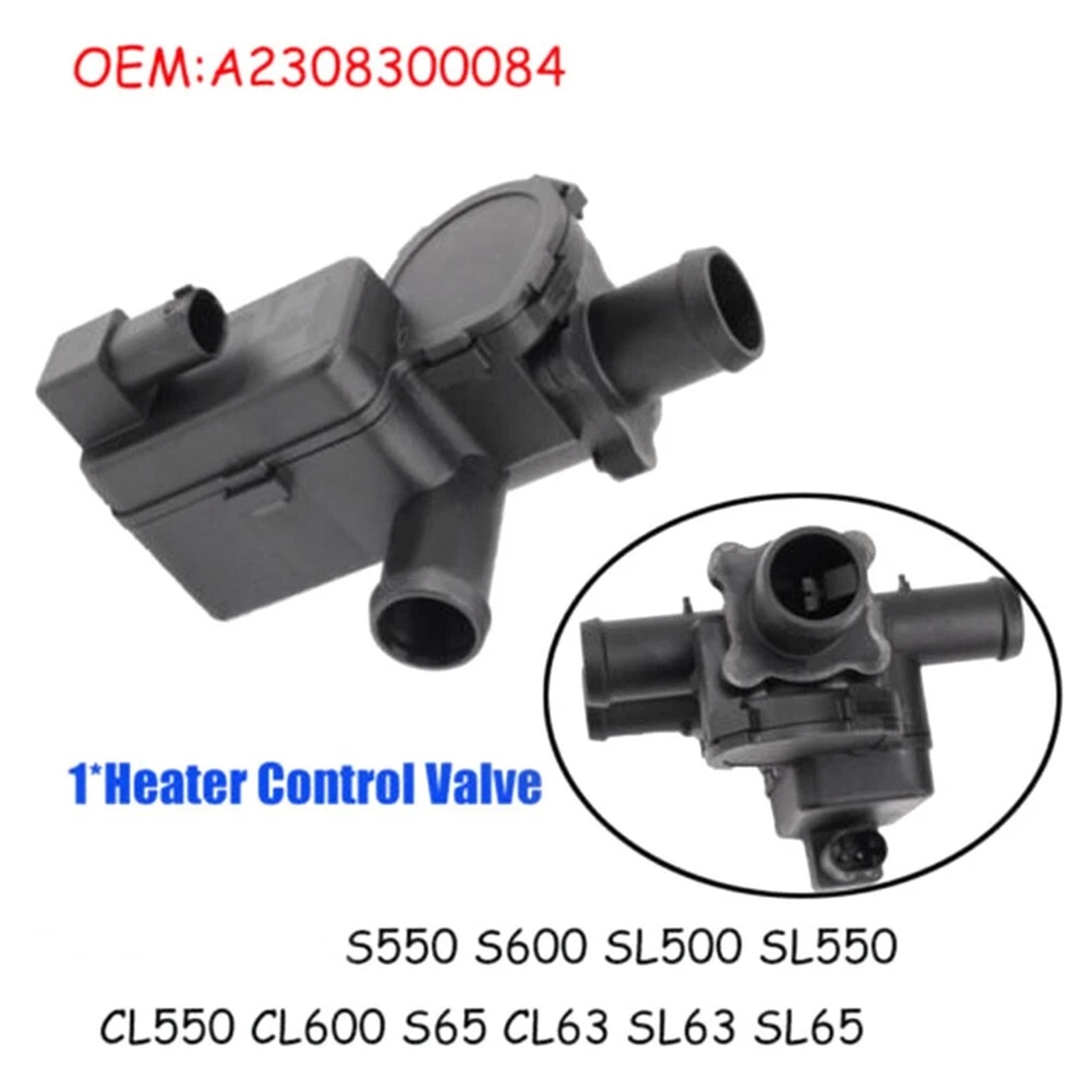 Verwarmingsregelklep A2308300084 voor Mercedes-Benz S560 S550 S350 2003-2012