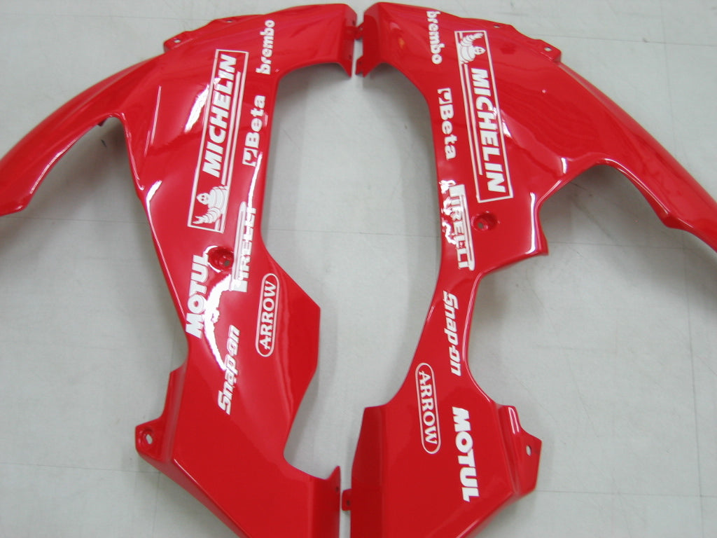 2004-2006 Yamaha YZF-R1 White Red Racing Fairings Generisk