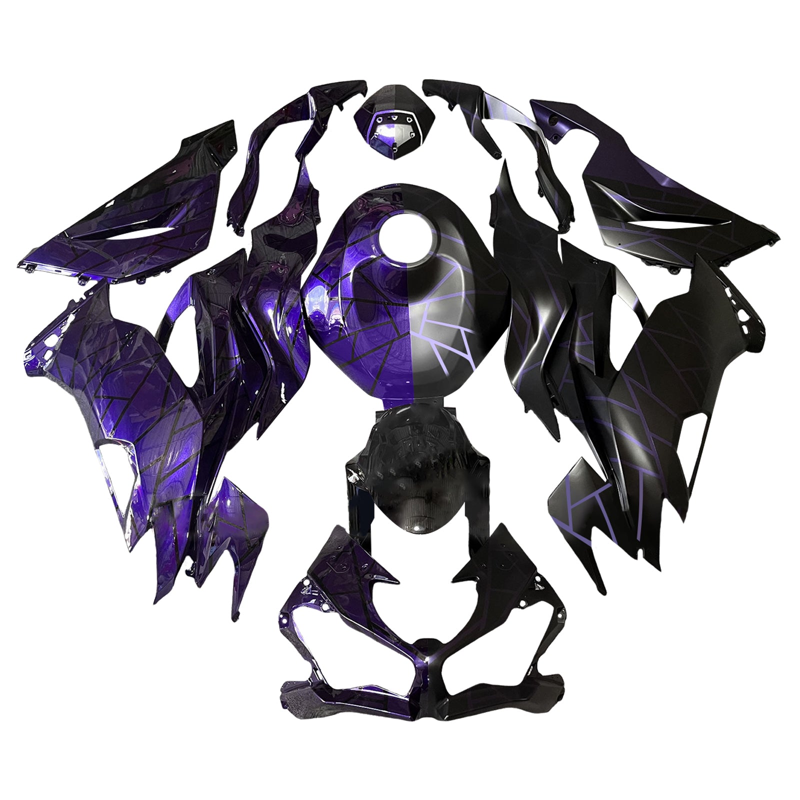 Injection Fairing Kit Bodywork Plastic ABS fit For Kawasaki ZX6R 2019-2023