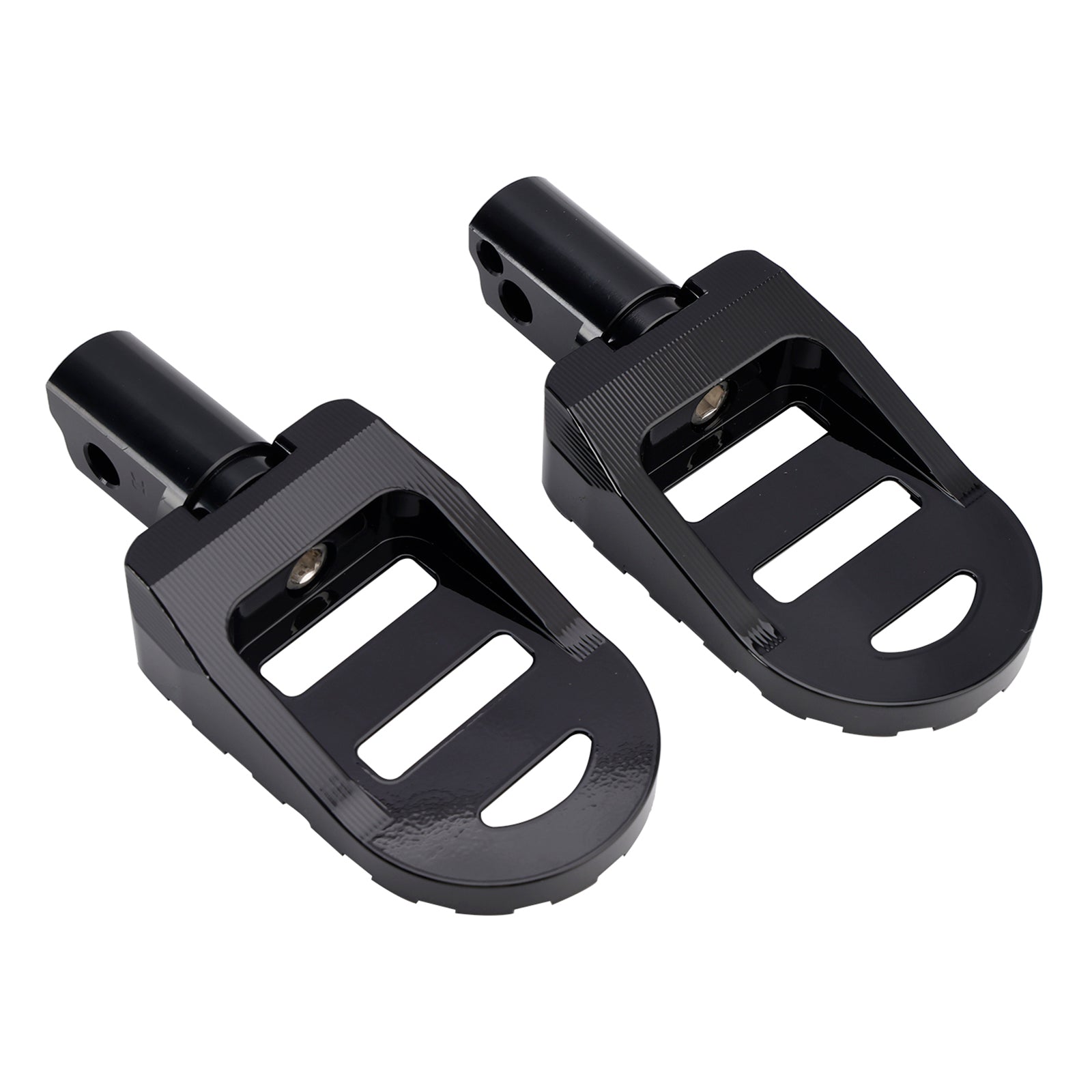 Universele voetsteunen vooraan, voetsteunen geschikt voor motorfietsen met staven van 1,25 inch