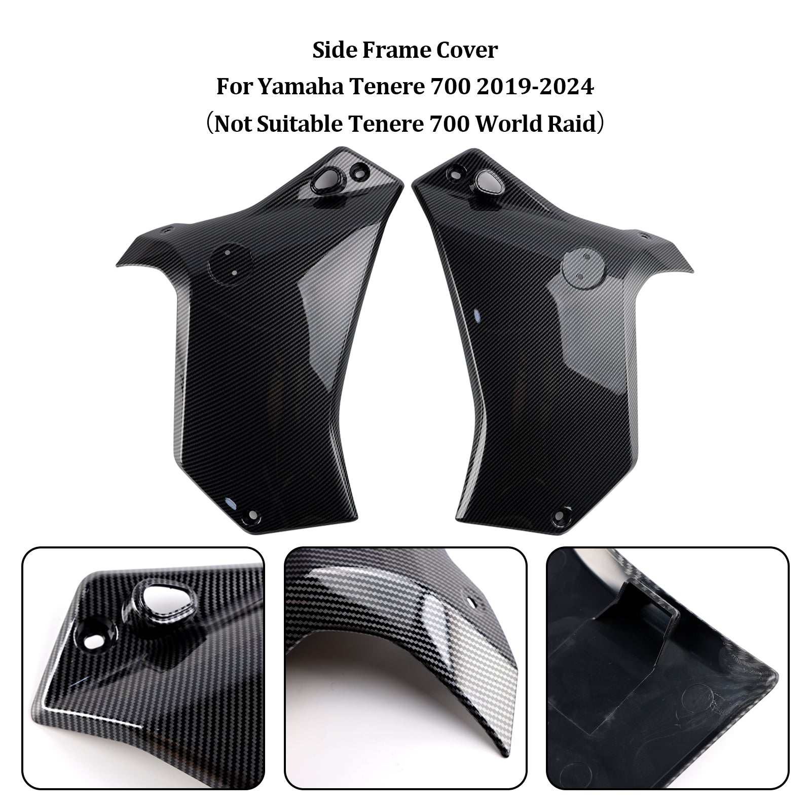 2019-2024 YAMAHA TENERE 700 SIDA RAMPANE PANEL SKOTSER Täckning
