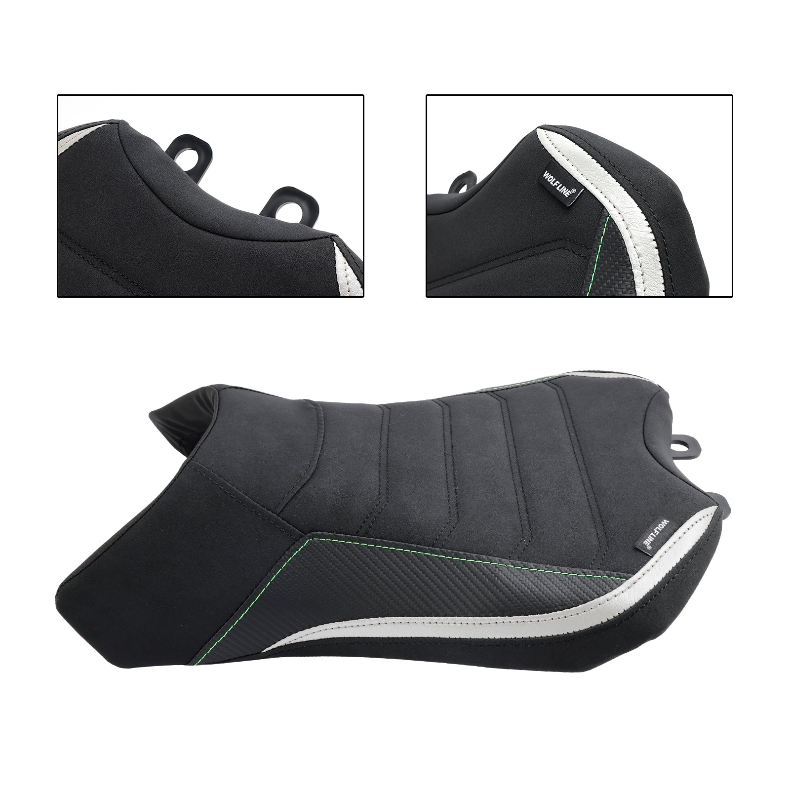 2022-2023 Driver de assento do Raider Front Cushion pu fit preto para kawasaki ninja 1000sx