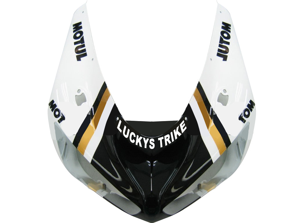 2005-2006 Kawasaki ZX6R 636 Fairings Black White Lucky Strike Ninja Racing Generic