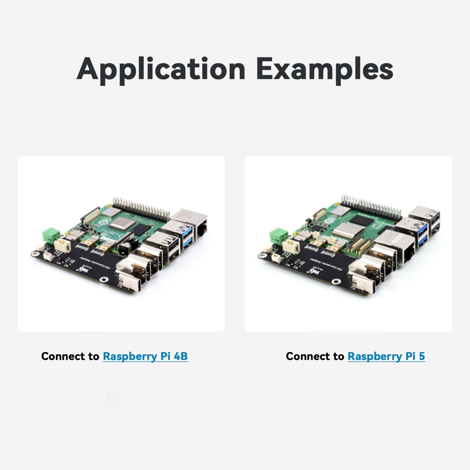 Placa de expansión multifunción Raspberry Pi salida HDMI Dual 4K con Pi5/Pi4B