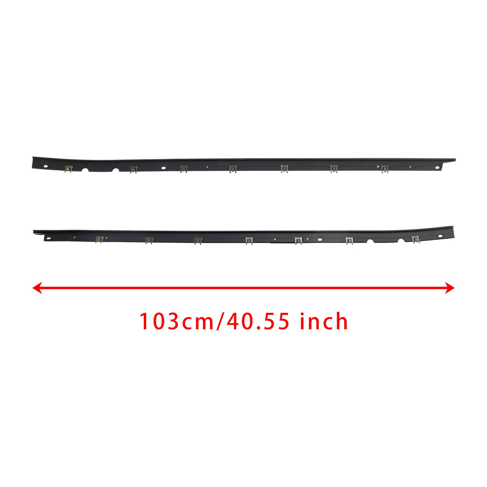 1984-1996 C4 Corvettes Conductor + Panel de puerta lateral del pasajero Sellos de ventana exterior